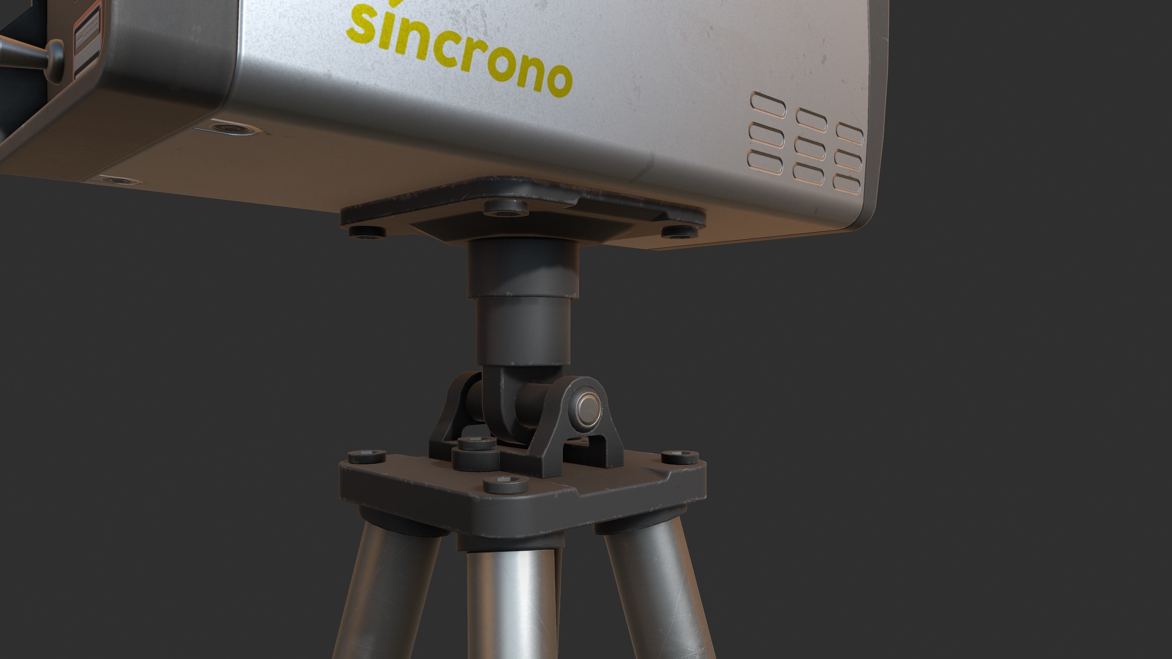 High Speed Camera 3D Low-poly 3D model_6