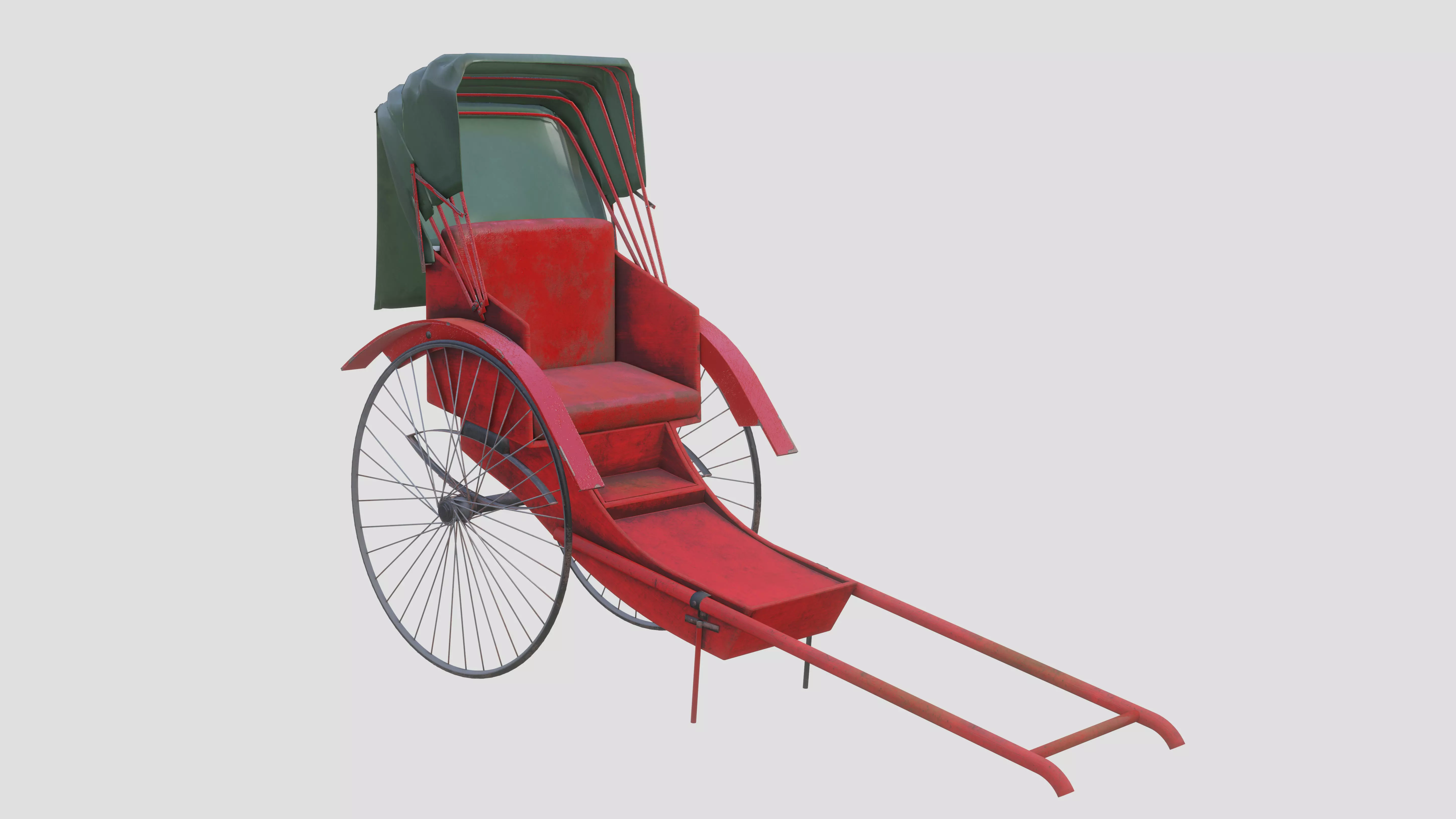 Hong Kong Rickshaw 3D model