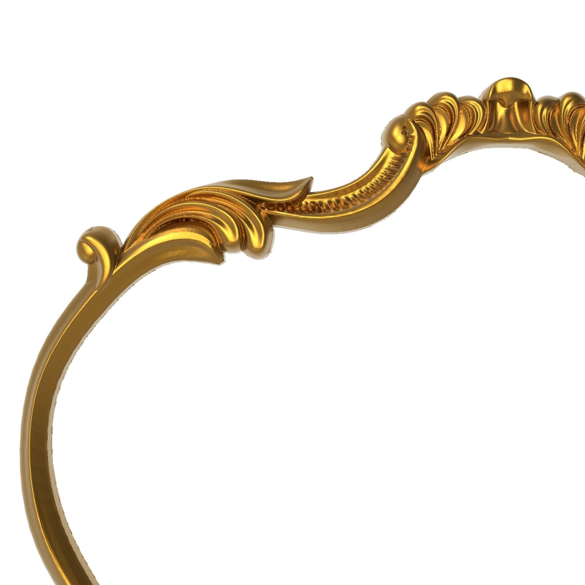 carved frame  3D model_1