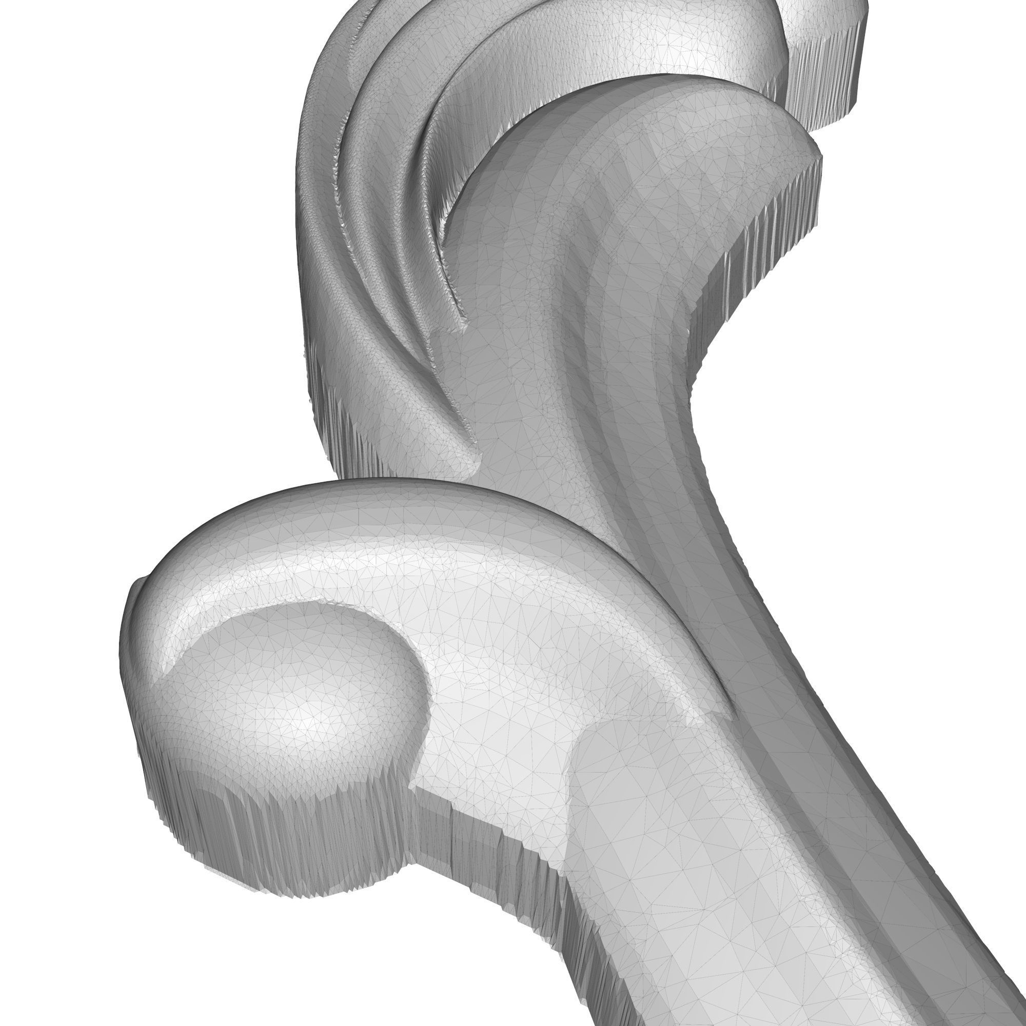 carved frame  3D model_7
