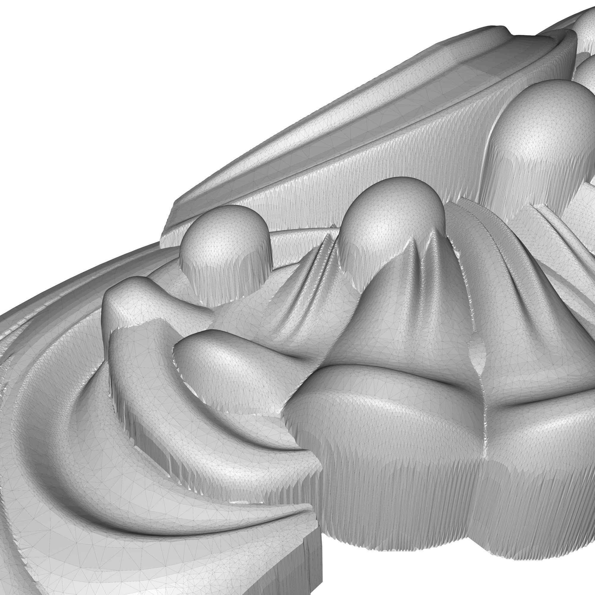 carved frame  3D model_8