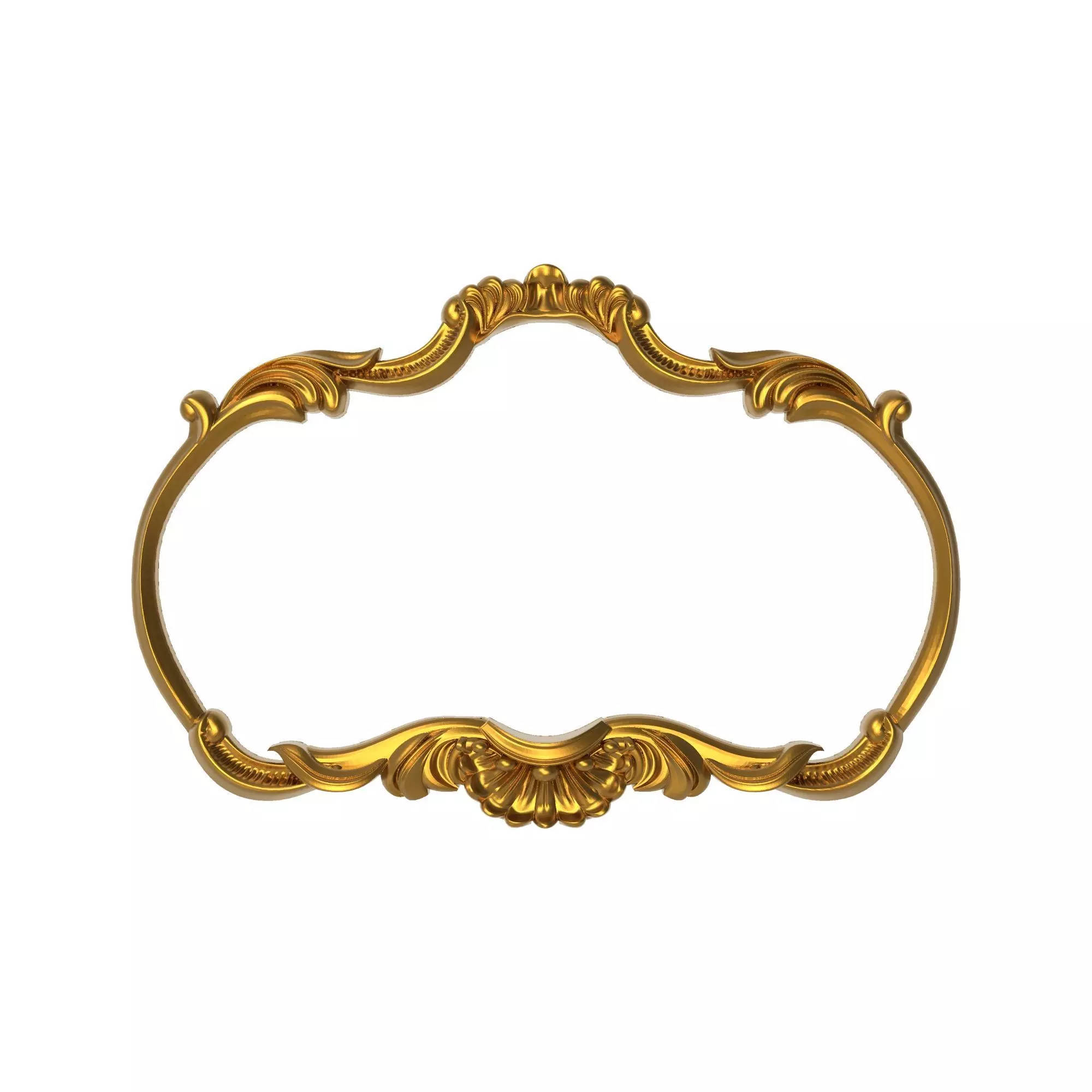 carved frame  3D model_0