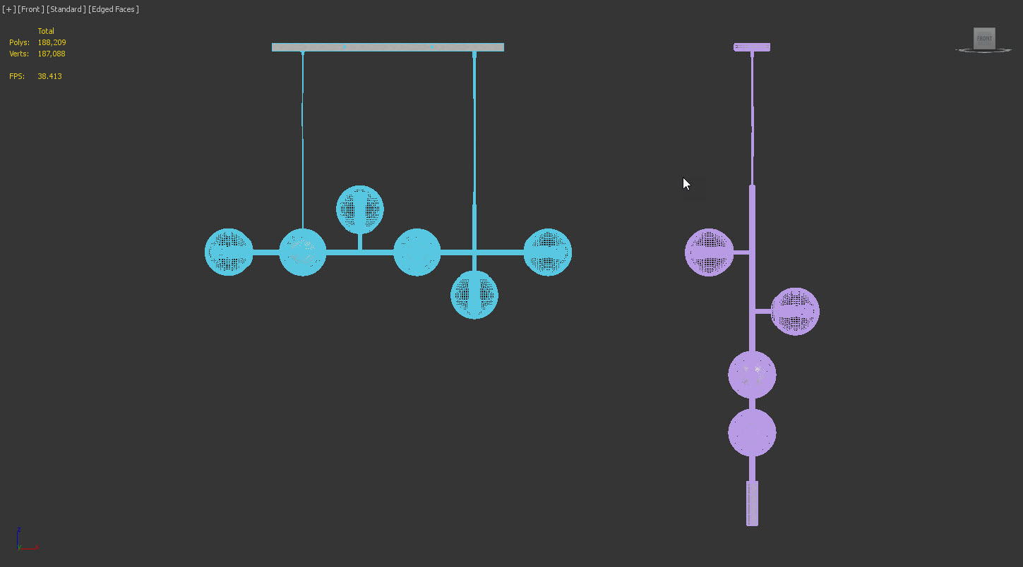 Orb Pendant Set by Bolia 3D model_9