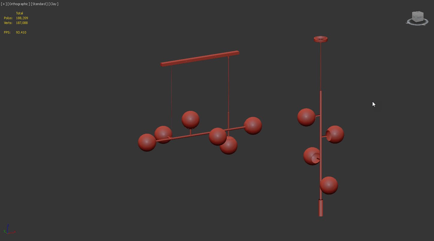 Orb Pendant Set by Bolia 3D model_10