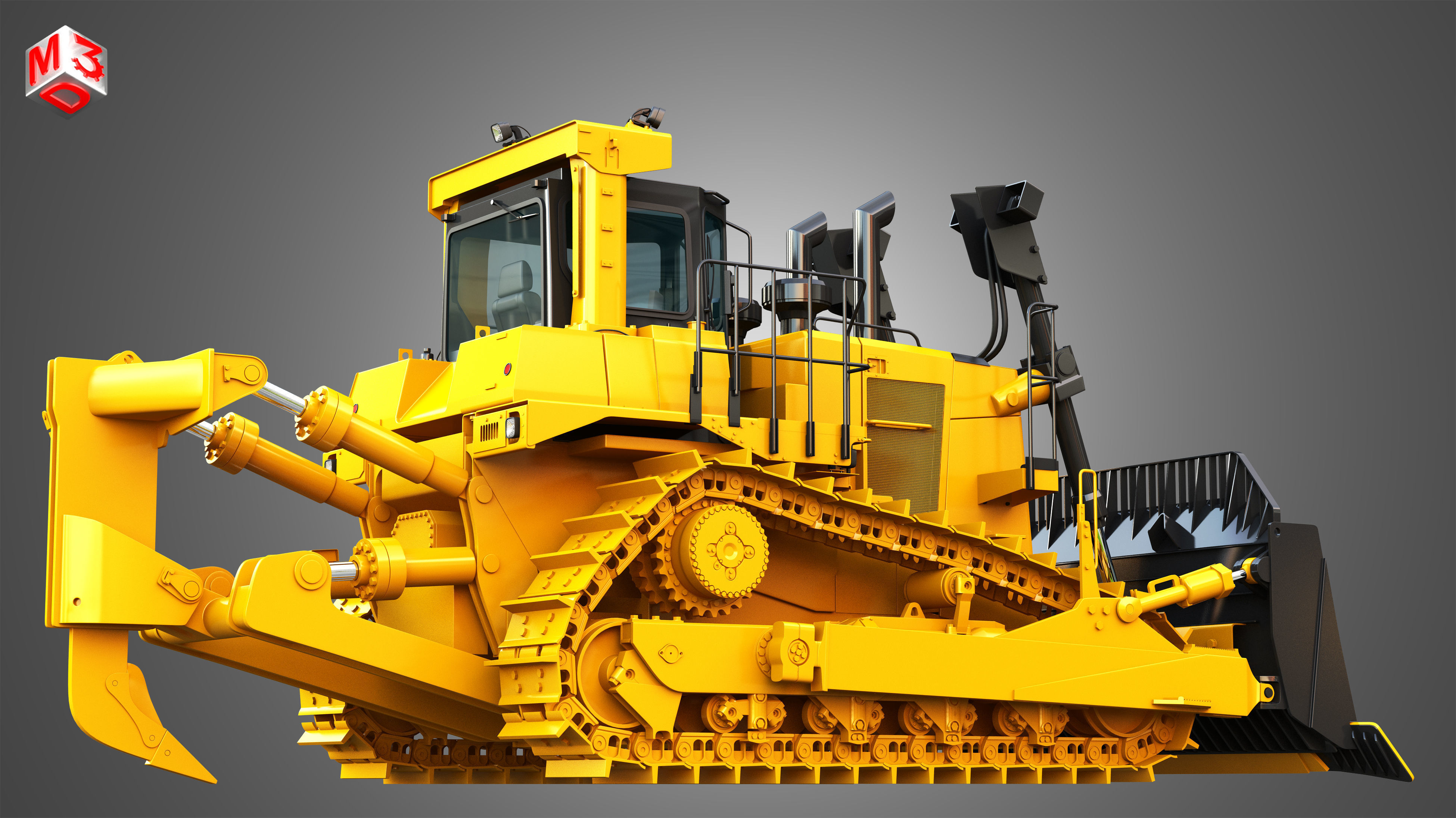 D10T2 - Dozer 3D model_8