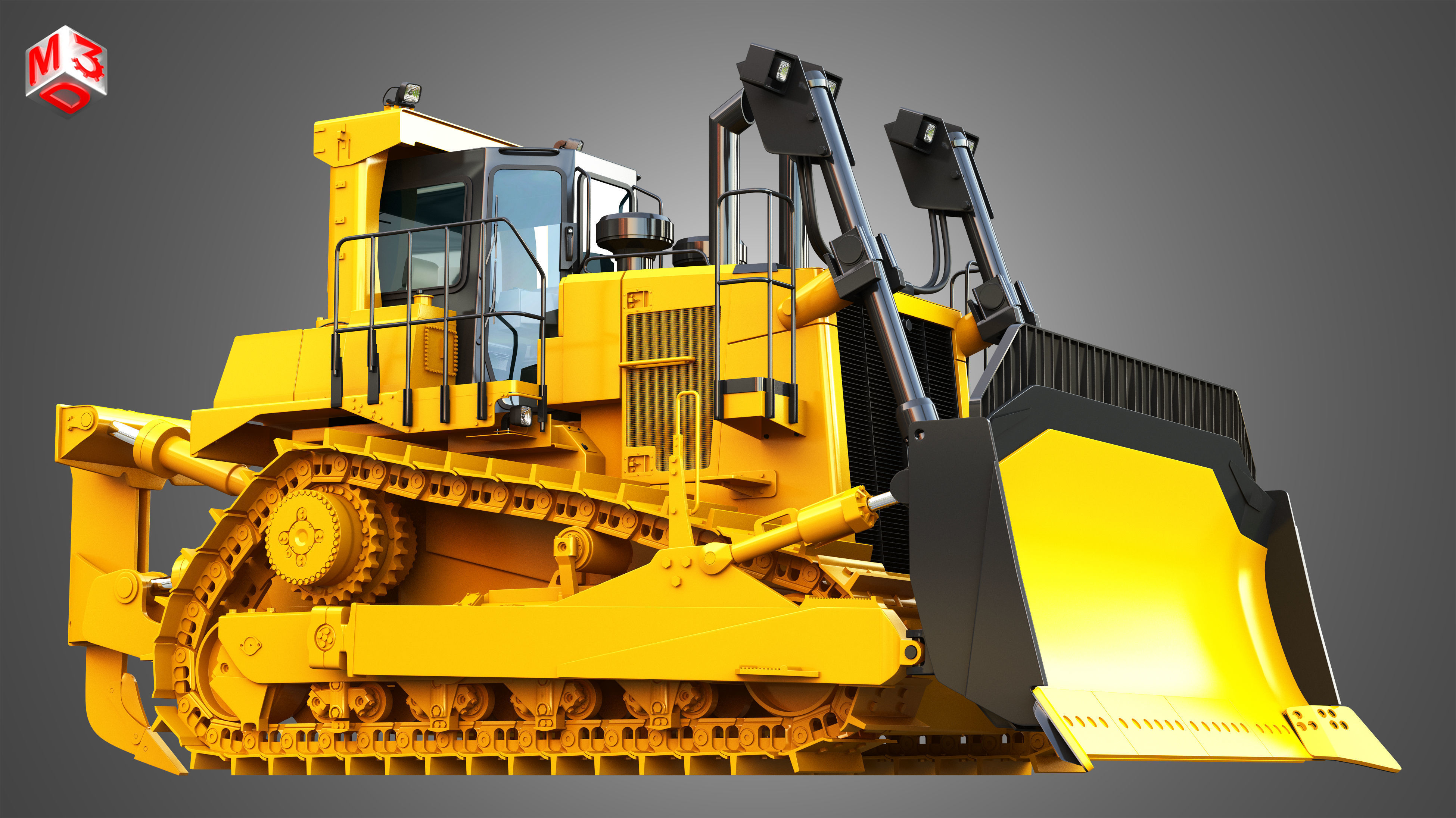D10T2 - Dozer 3D model_9