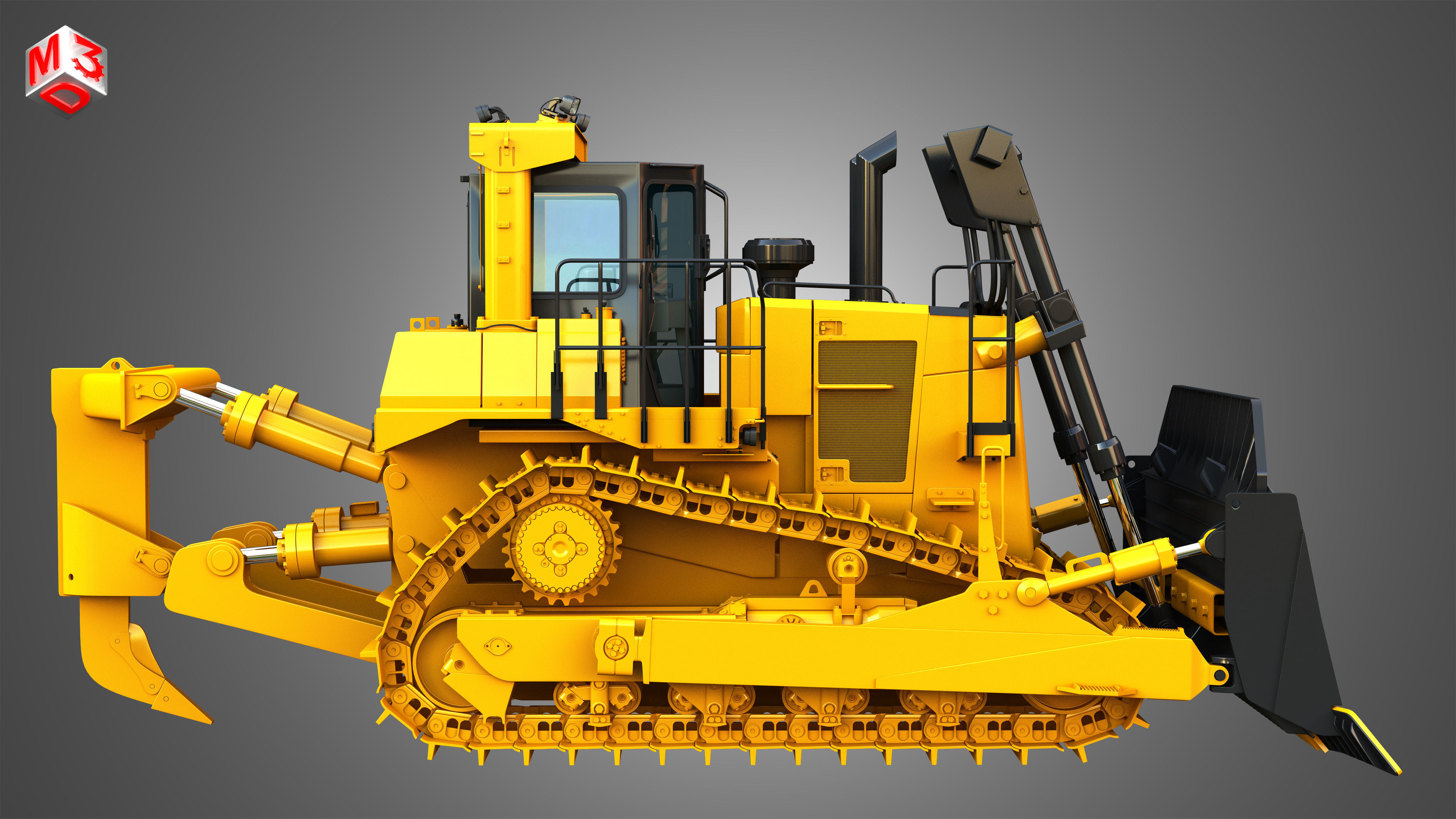 D10T2 - Dozer 3D model_6