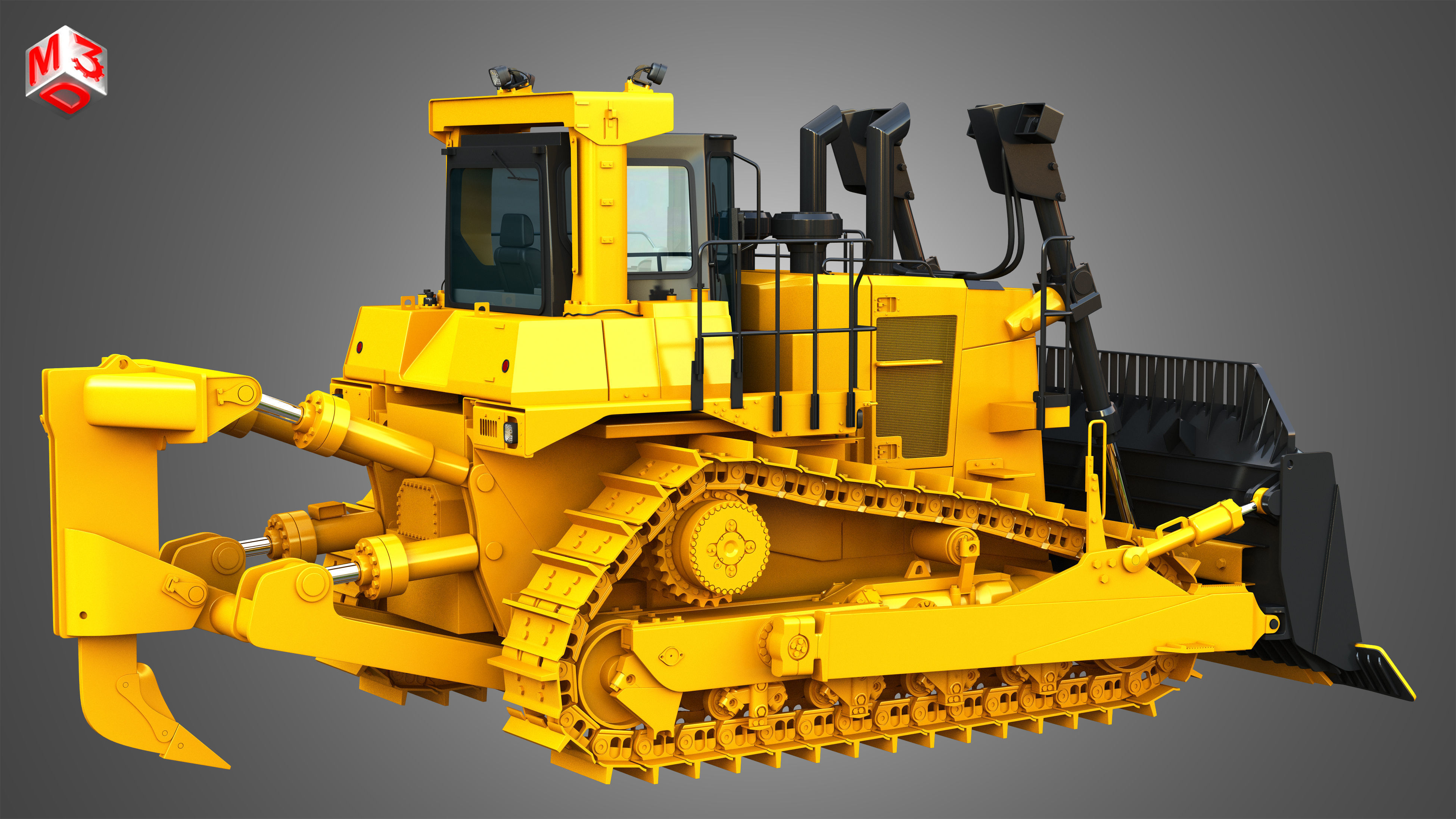 D10T2 - Dozer 3D model_16