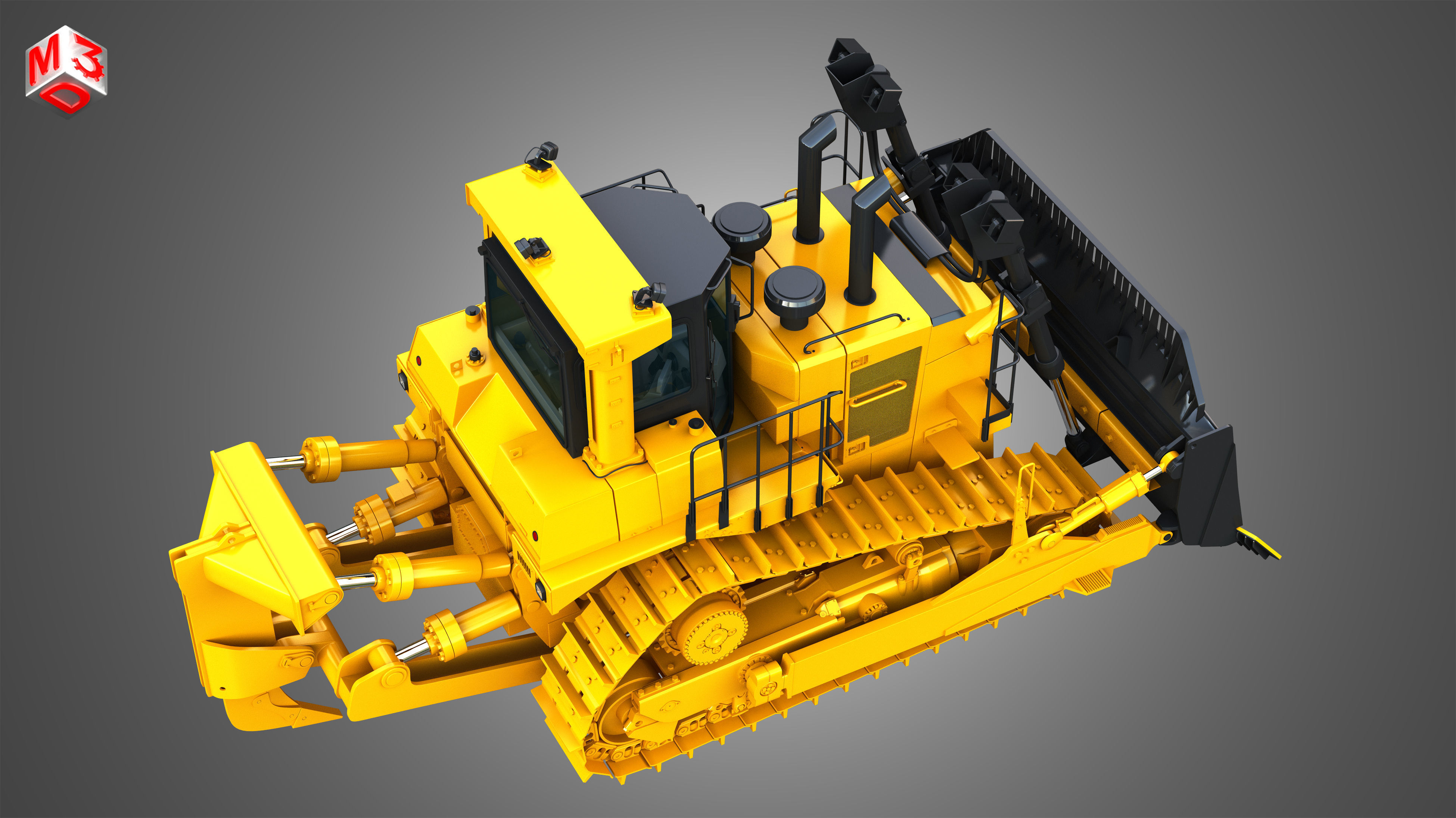 D10T2 - Dozer 3D model_20