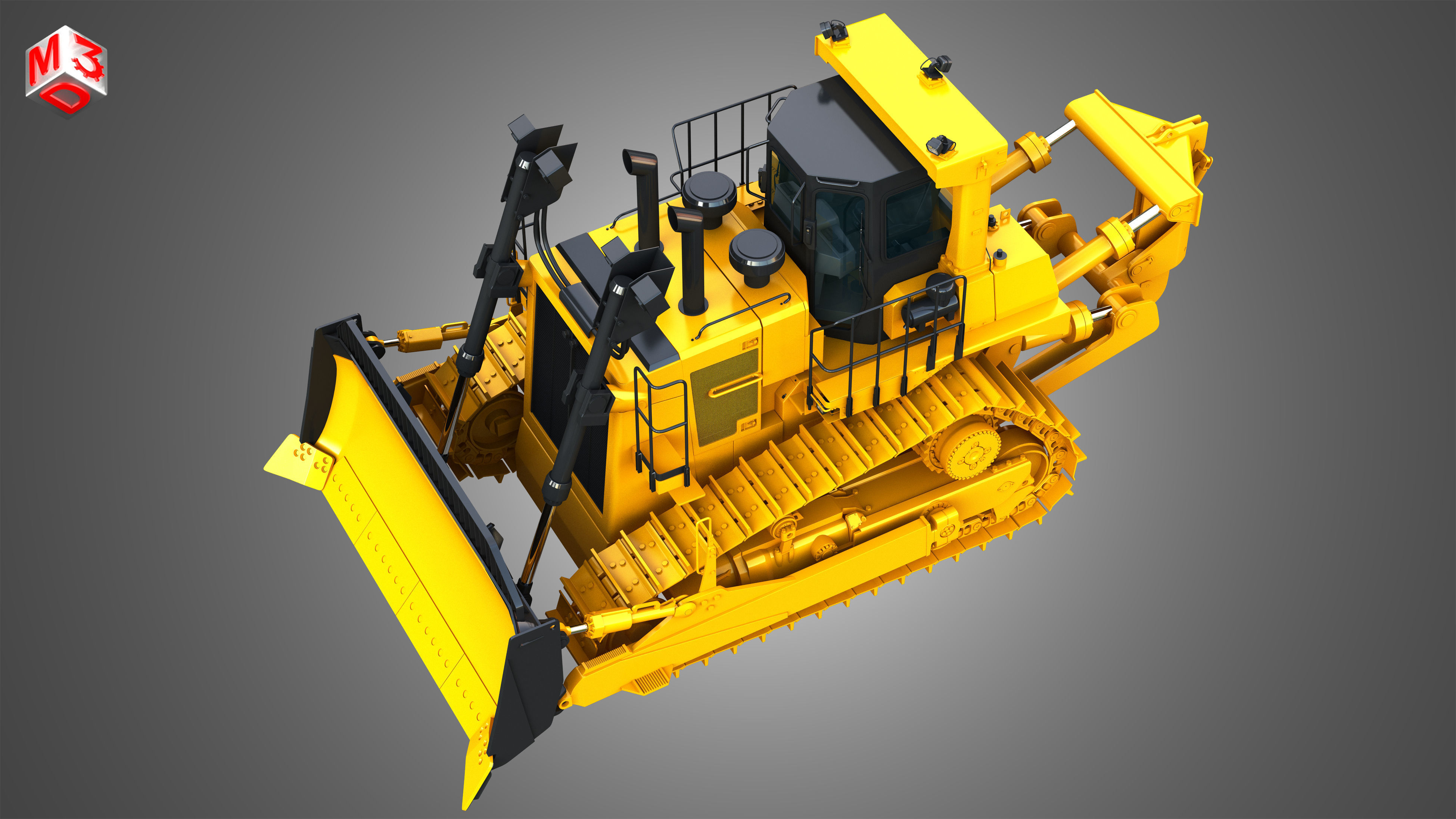 D10T2 - Dozer 3D model_19