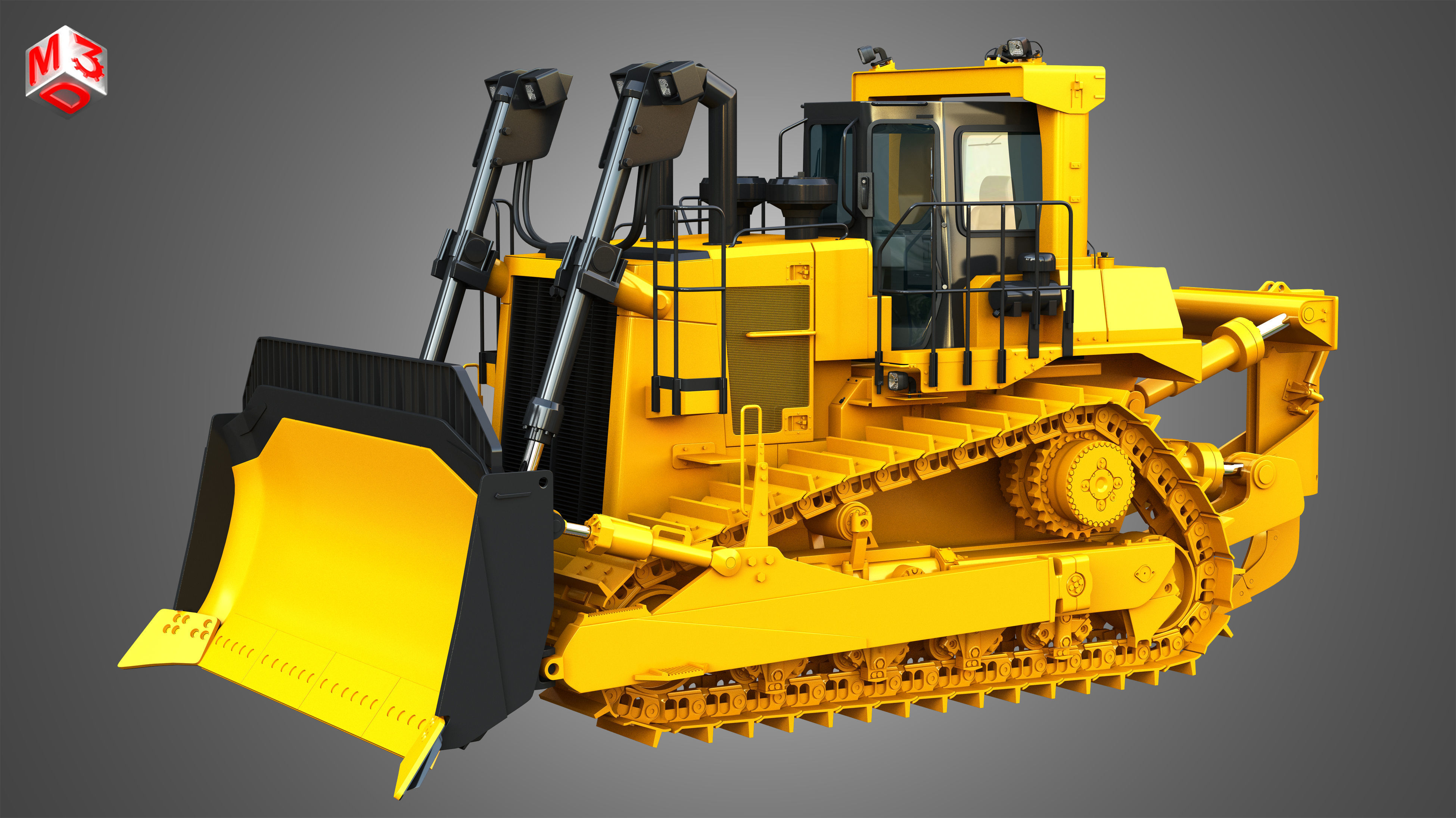 D10T2 - Dozer 3D model_15