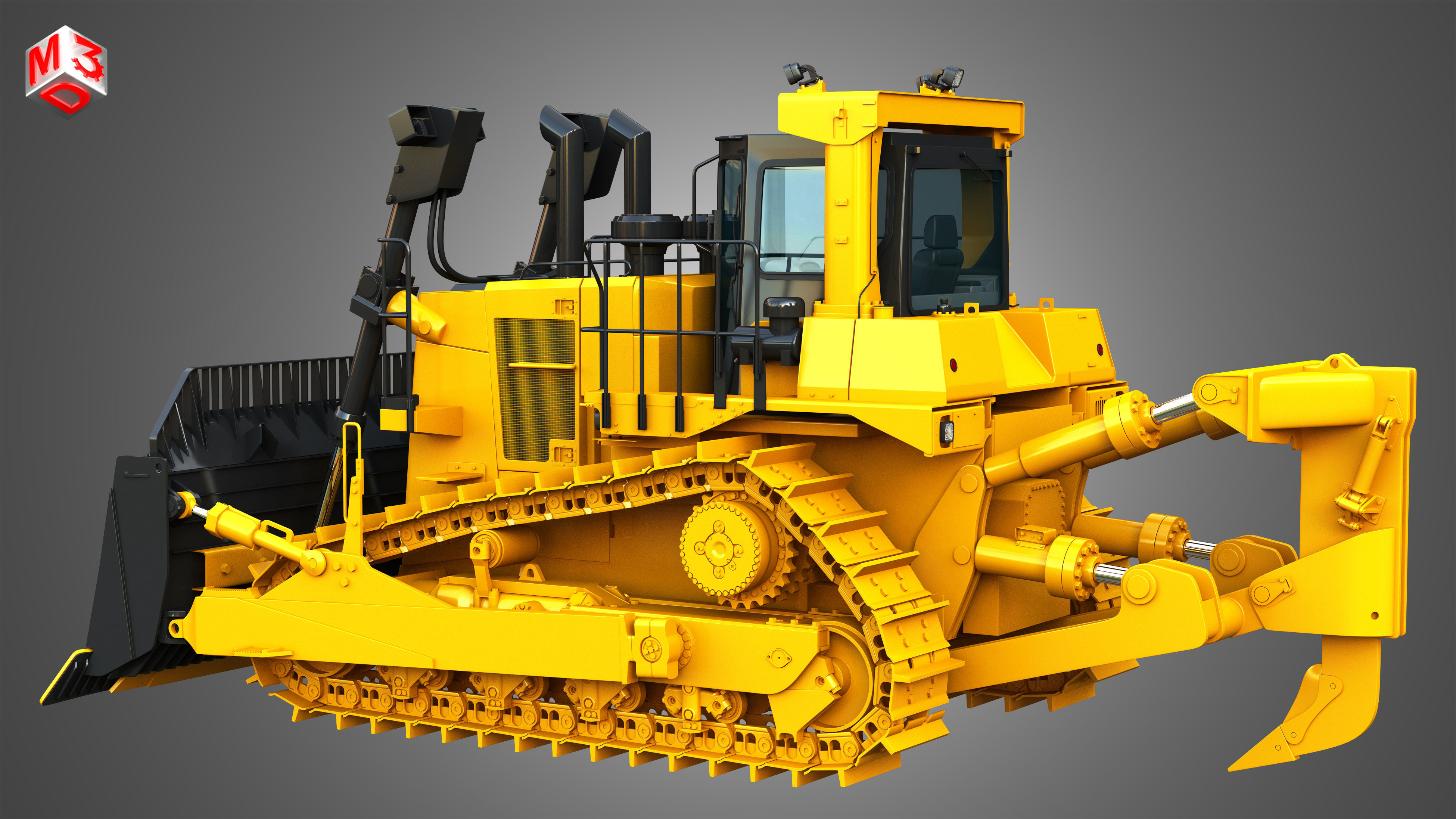 D10T2 - Dozer 3D model_18