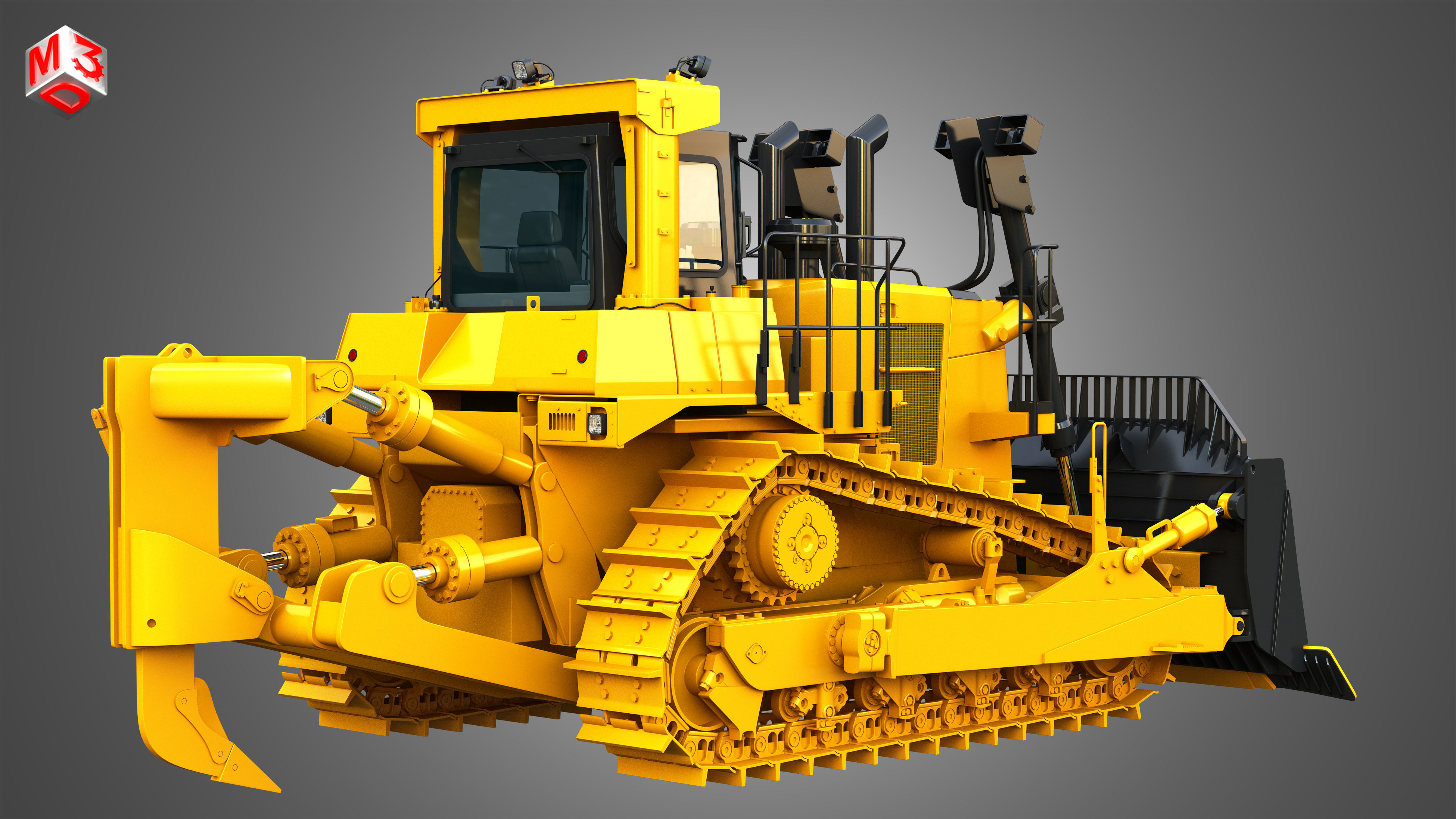 D10T2 - Dozer 3D model_2