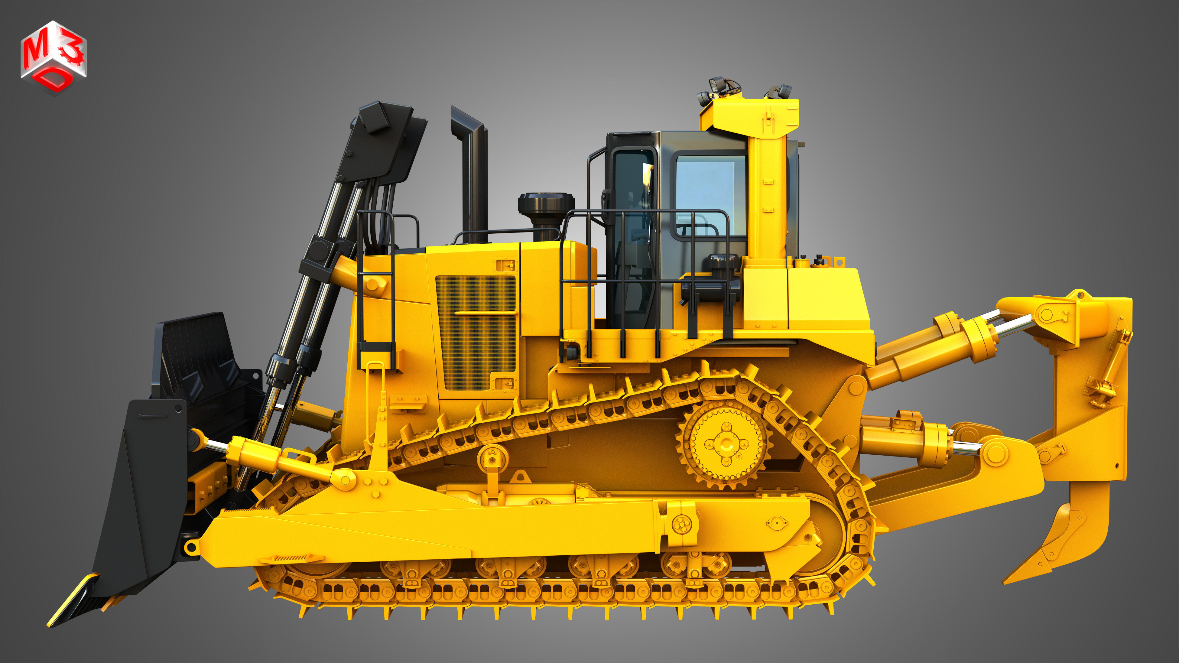 D10T2 - Dozer 3D model_5