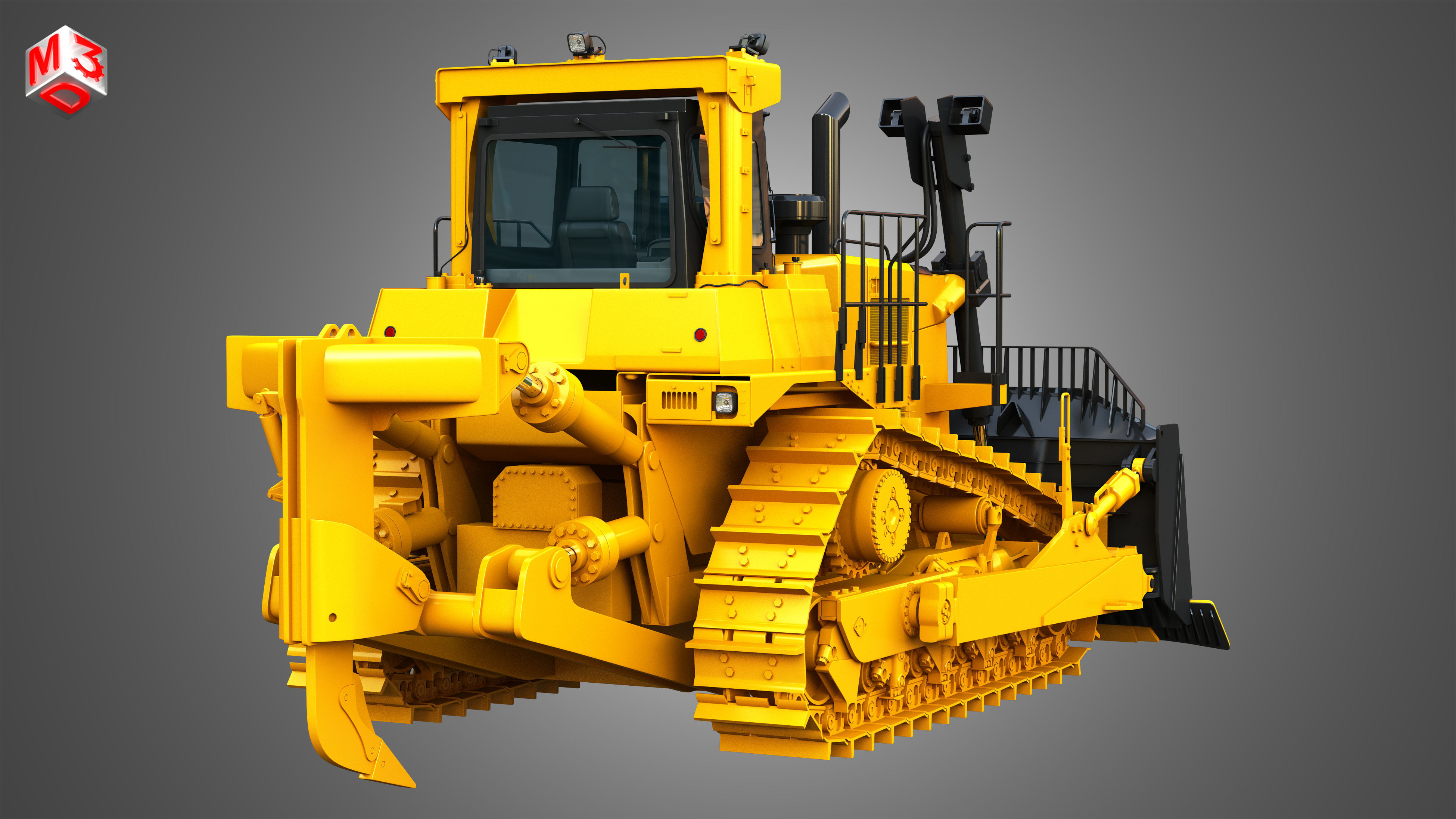 D10T2 - Dozer 3D model_12