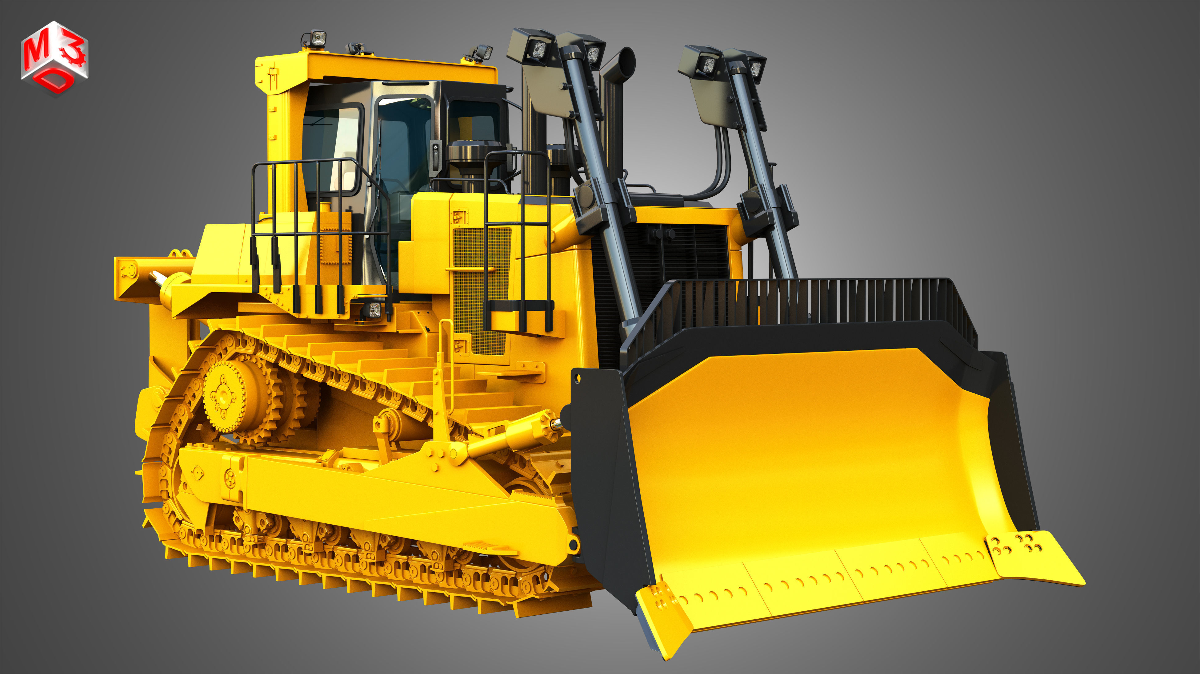 D10T2 - Dozer 3D model_3