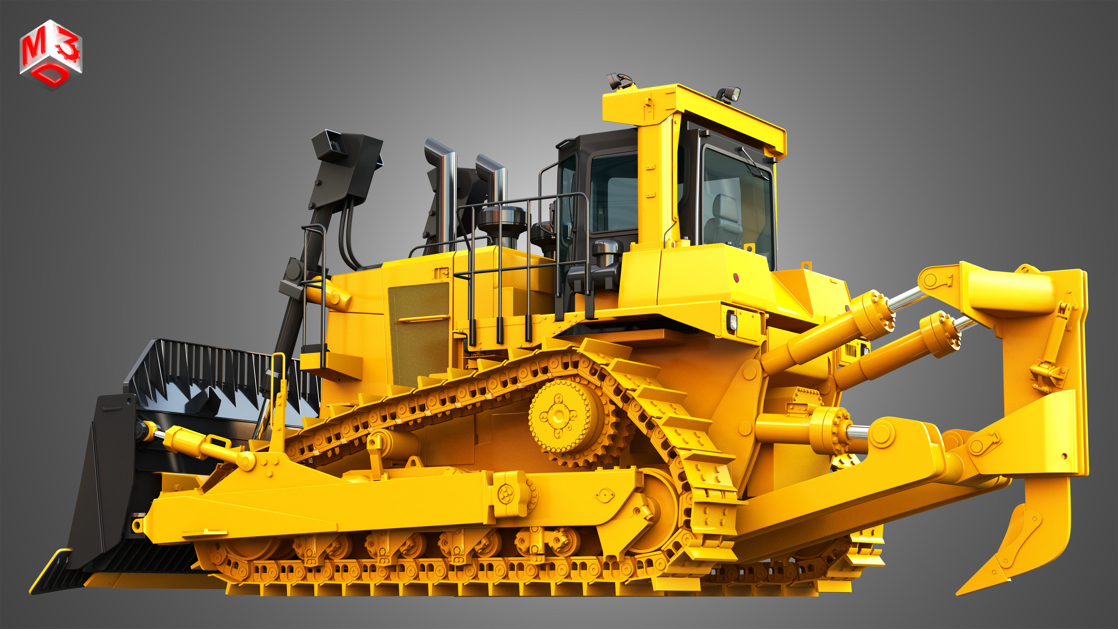 D10T2 - Dozer 3D model_10