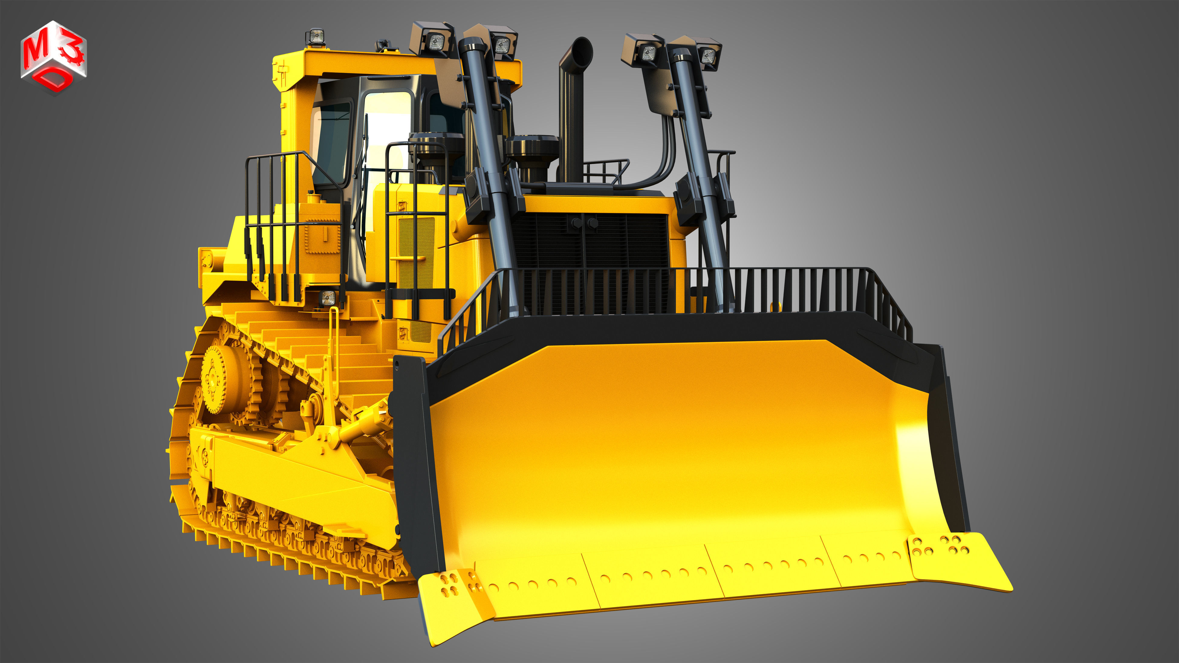 D10T2 - Dozer 3D model_13