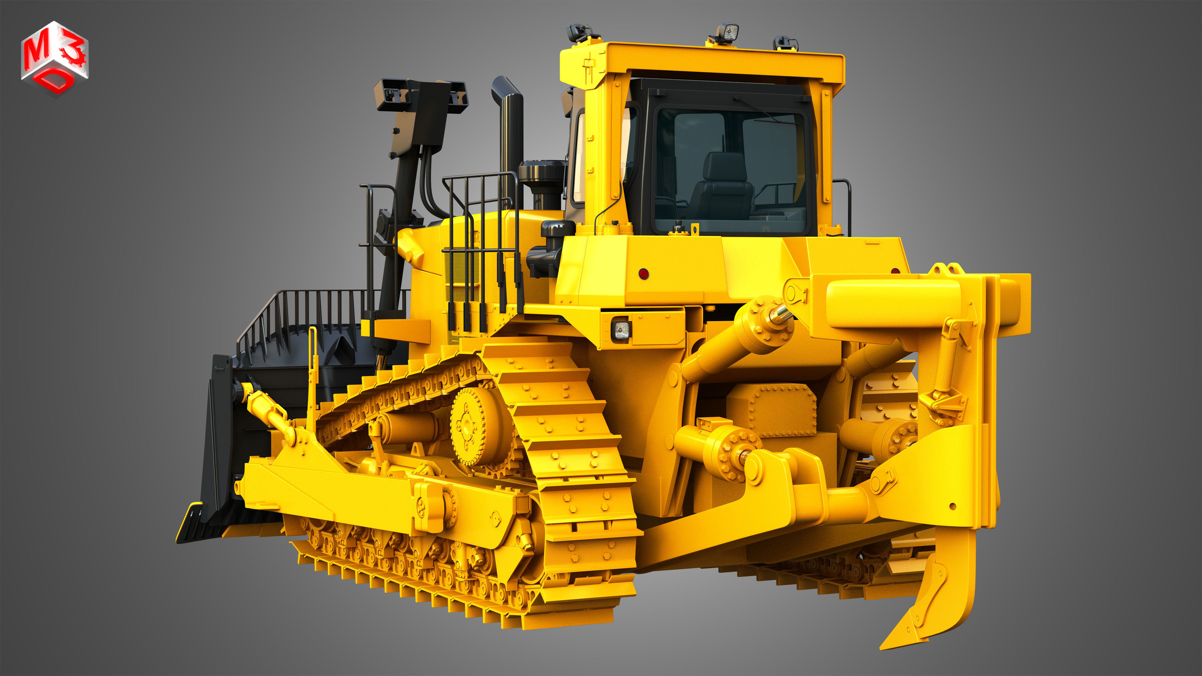 D10T2 - Dozer 3D model_14