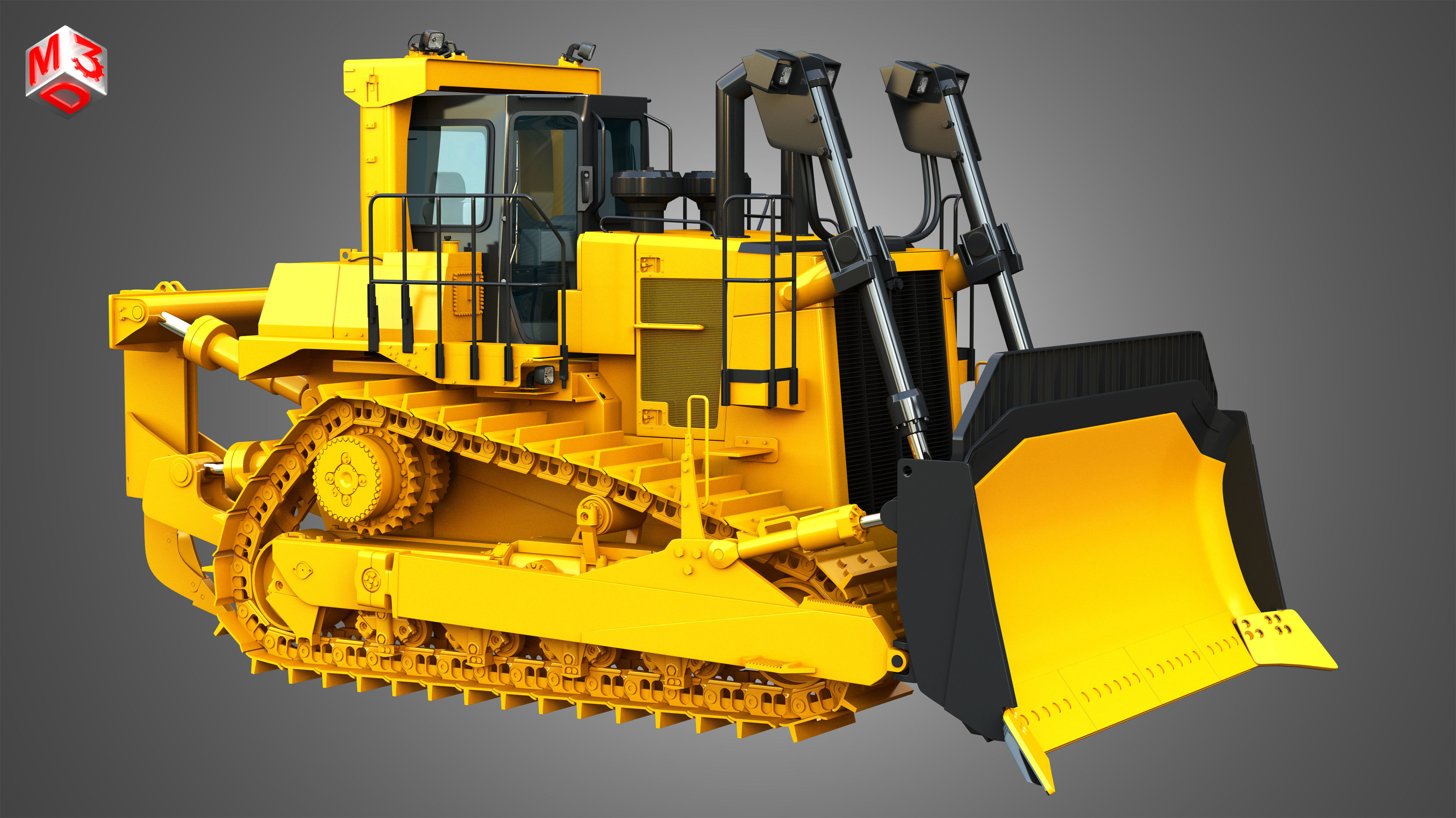 D10T2 - Dozer 3D model_17