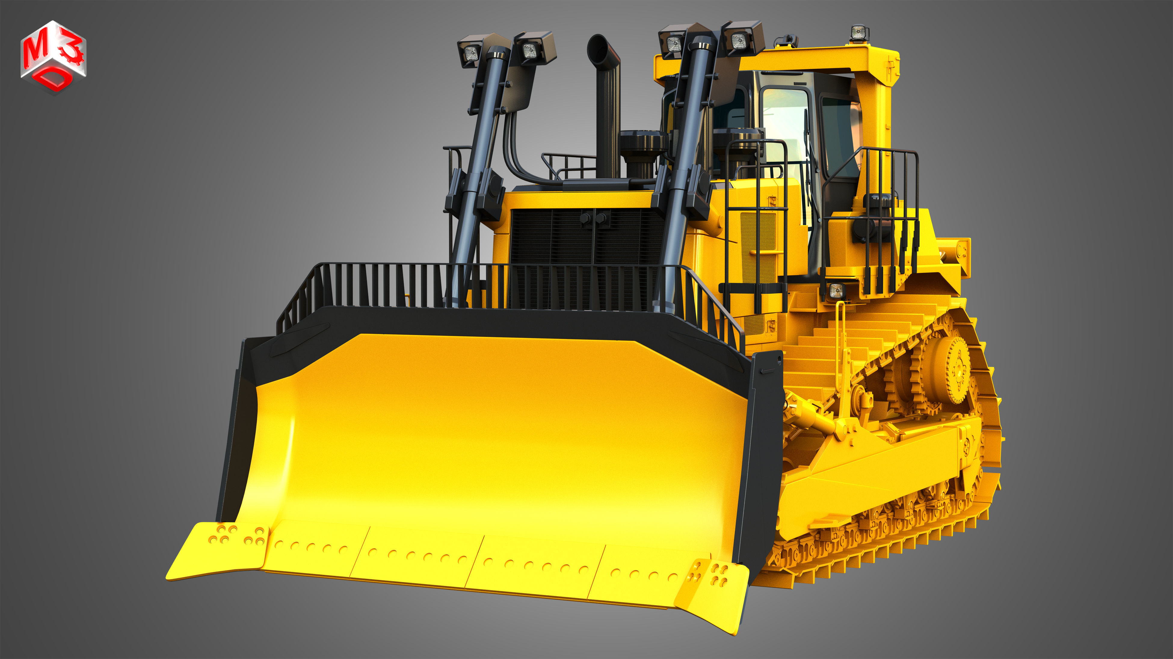 D10T2 - Dozer 3D model_11