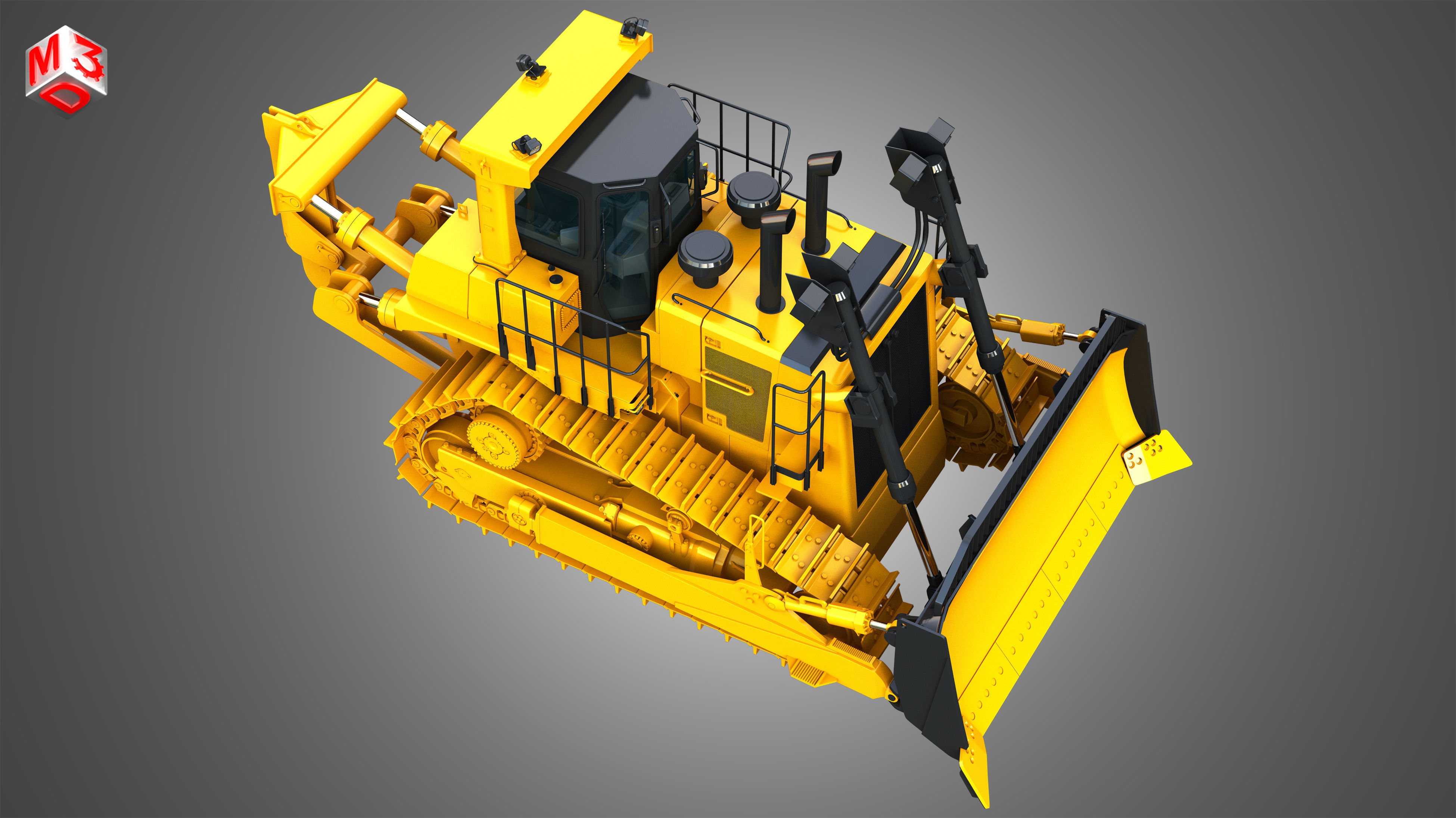 D10T2 - Dozer 3D model_21