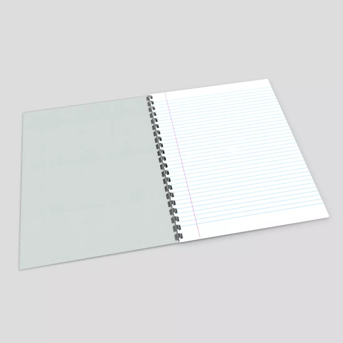 Notebook spiral Low-poly 3D model