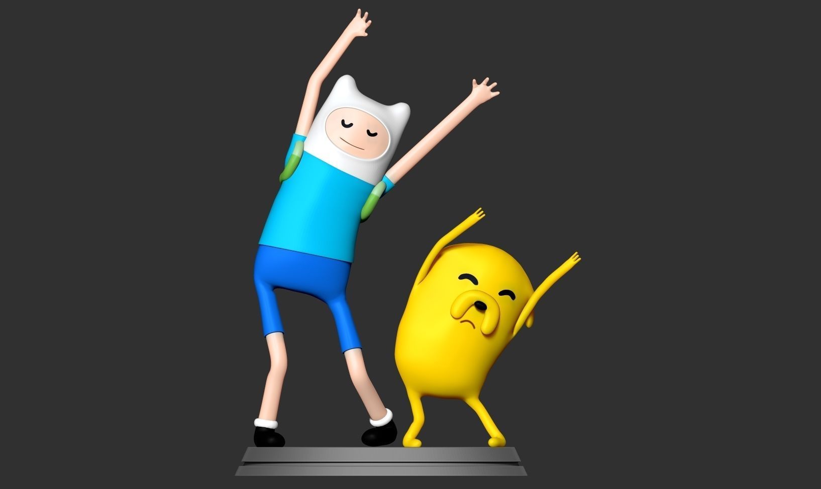 Finn and Jake 3D print model_11