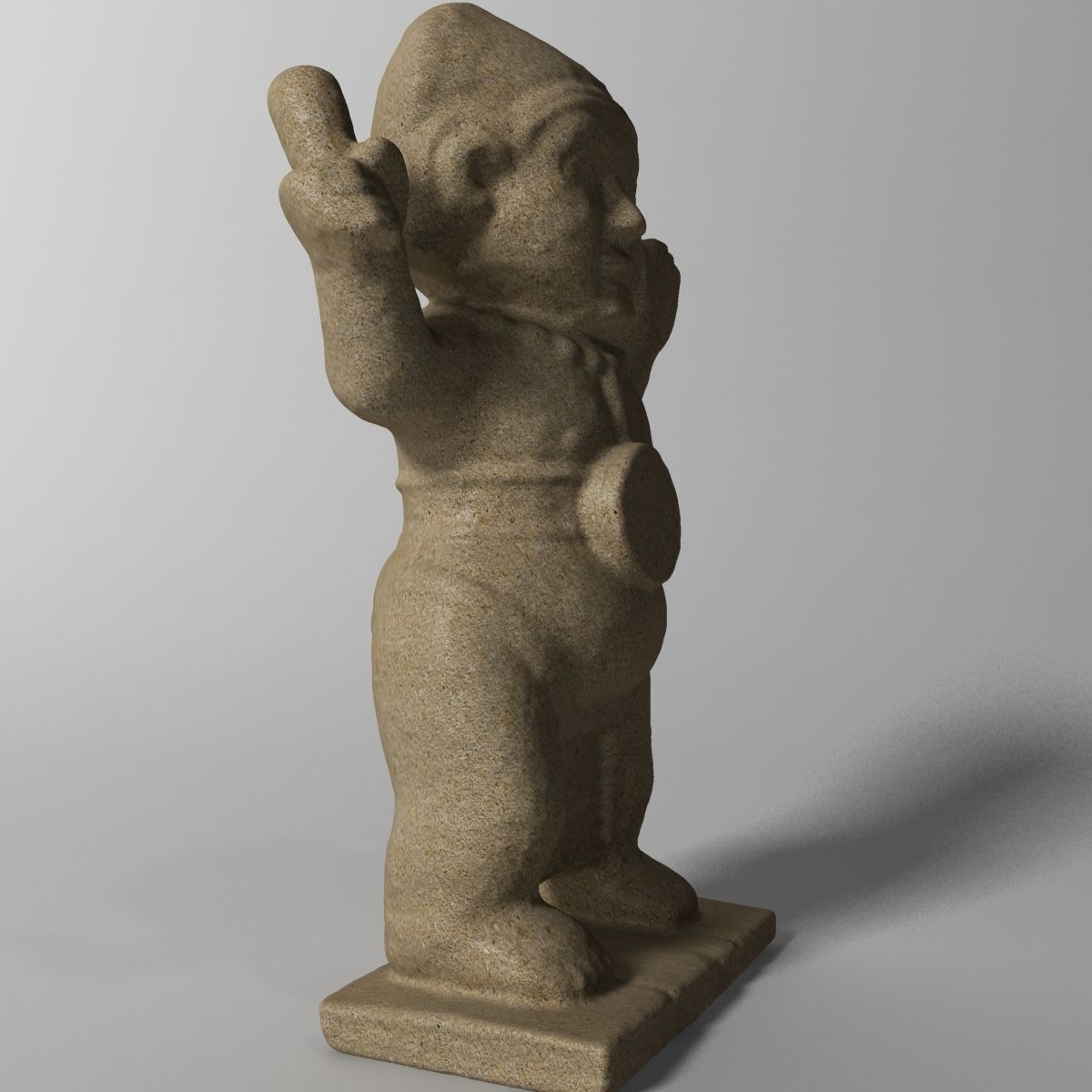Maya Statuette 3D model_1