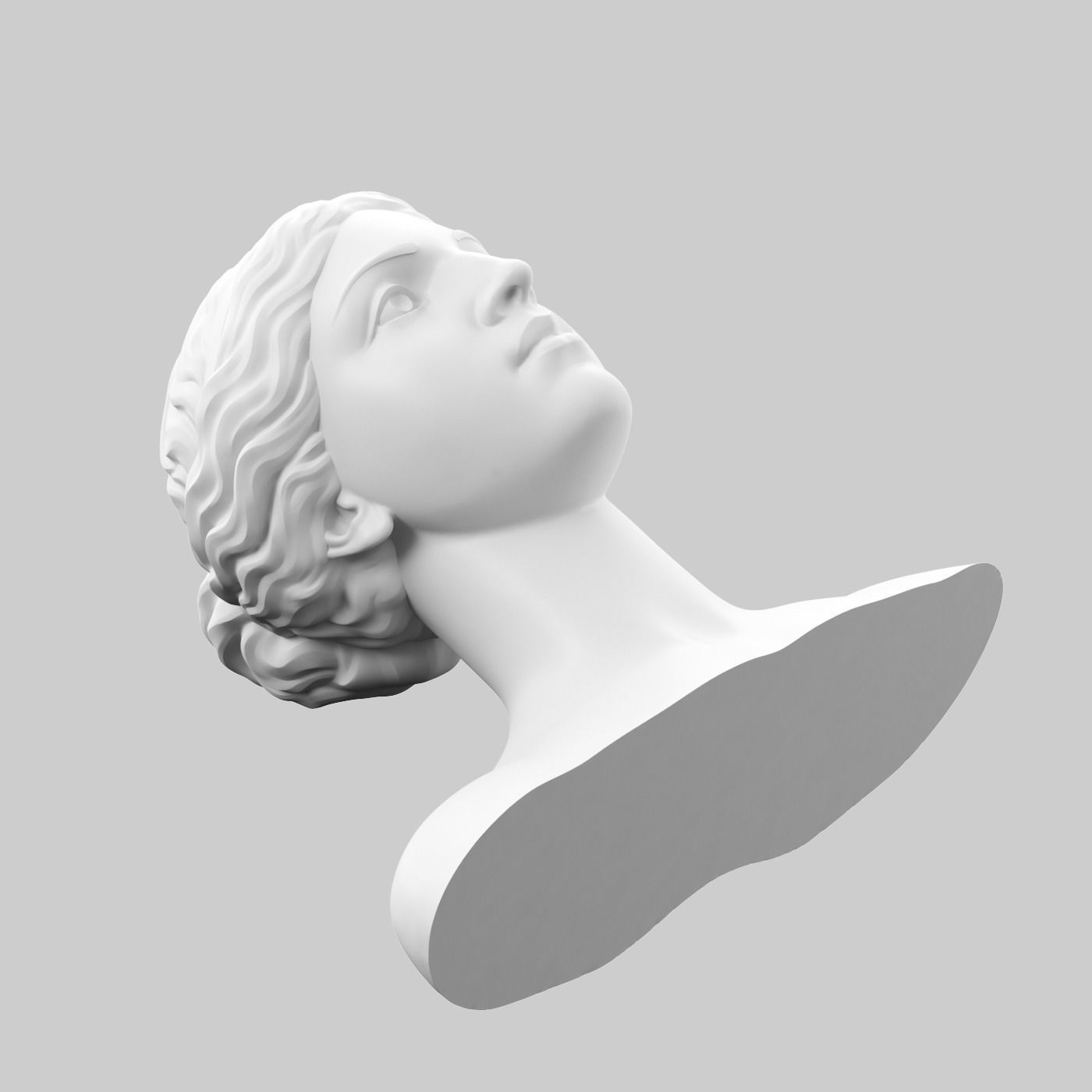 Afrodita head 3D print model_8