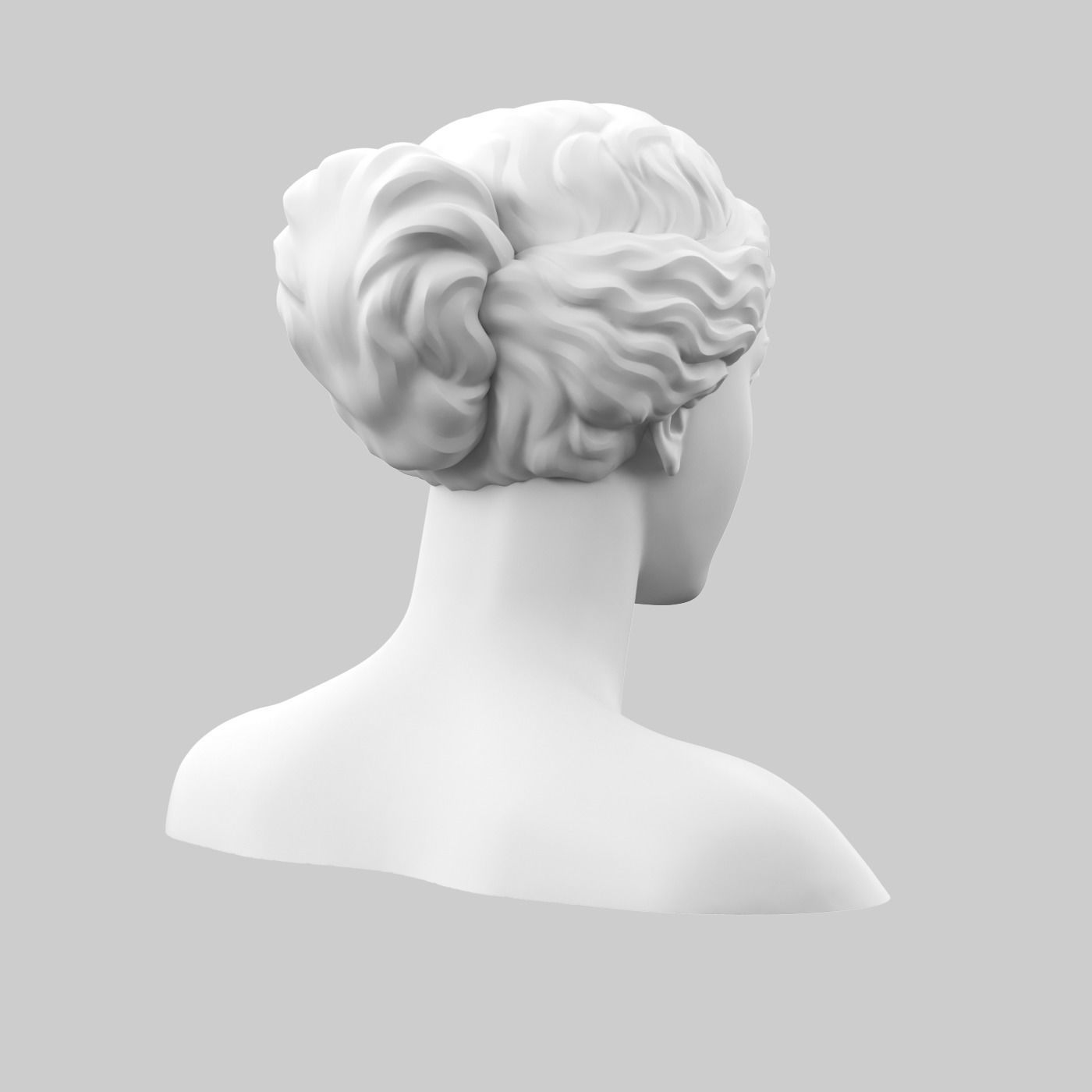 Afrodita head 3D print model_5