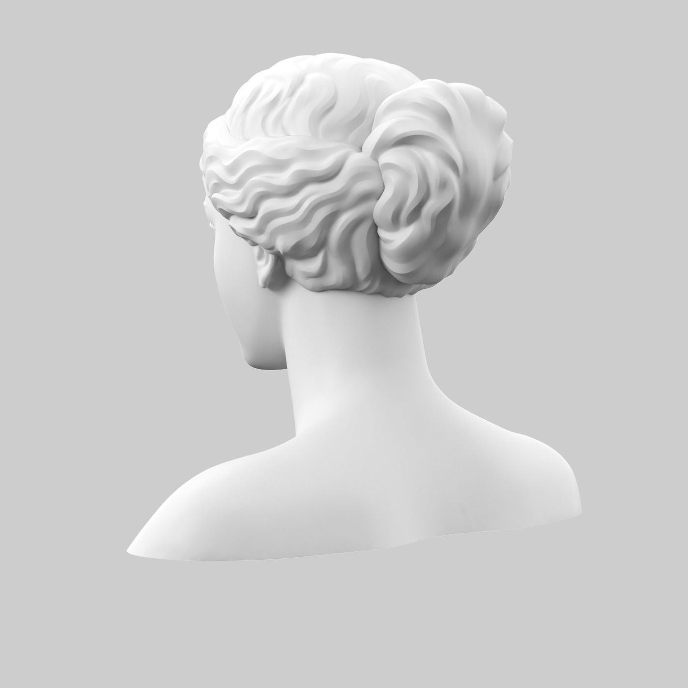 Afrodita head 3D print model_4