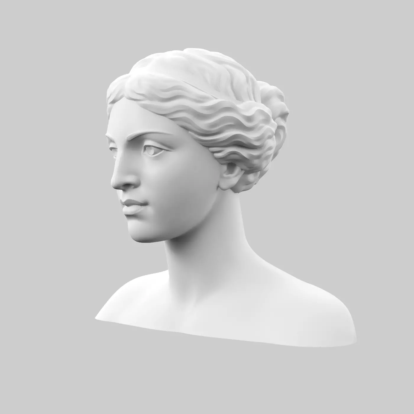 Afrodita head 3D print model_0