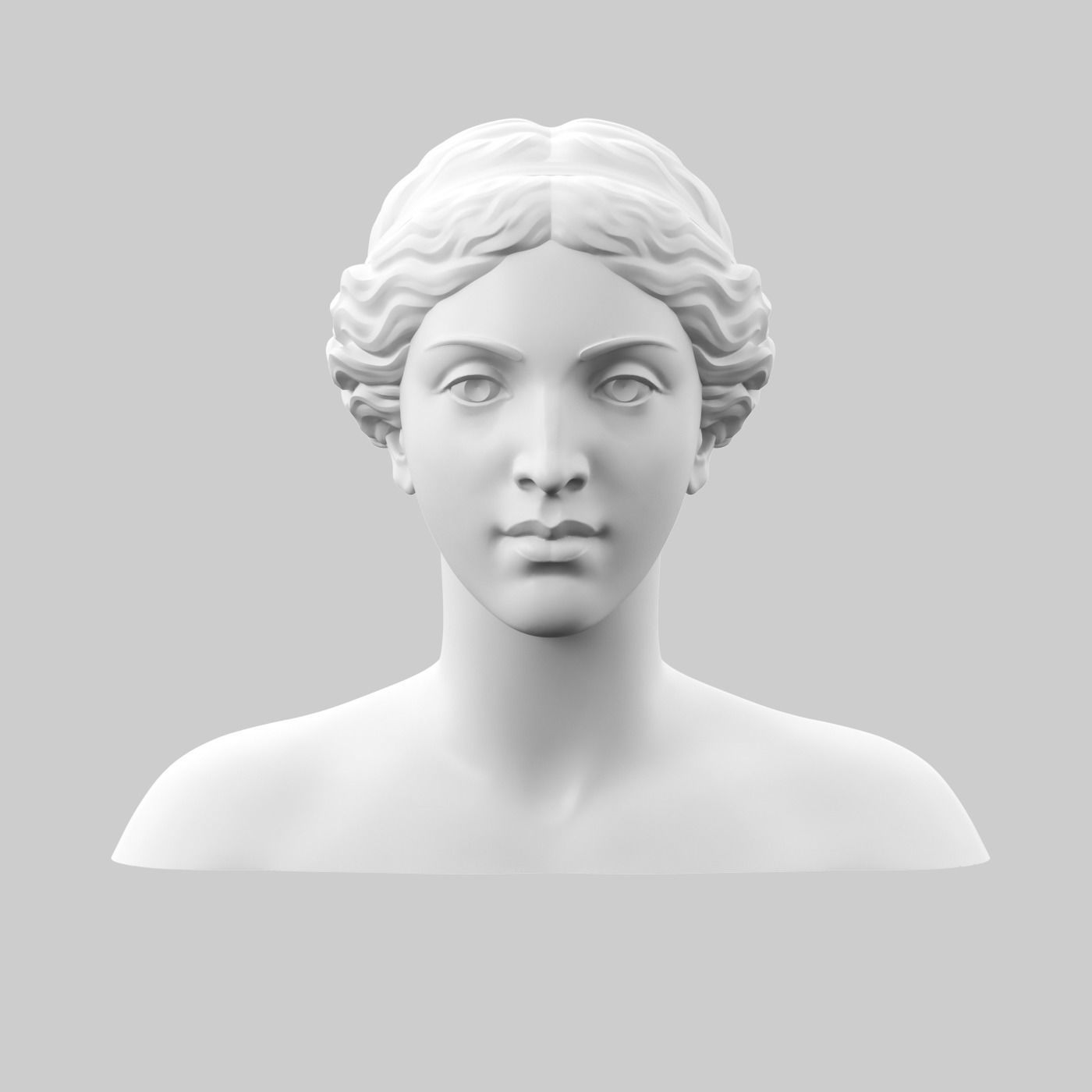 Afrodita head 3D print model_1