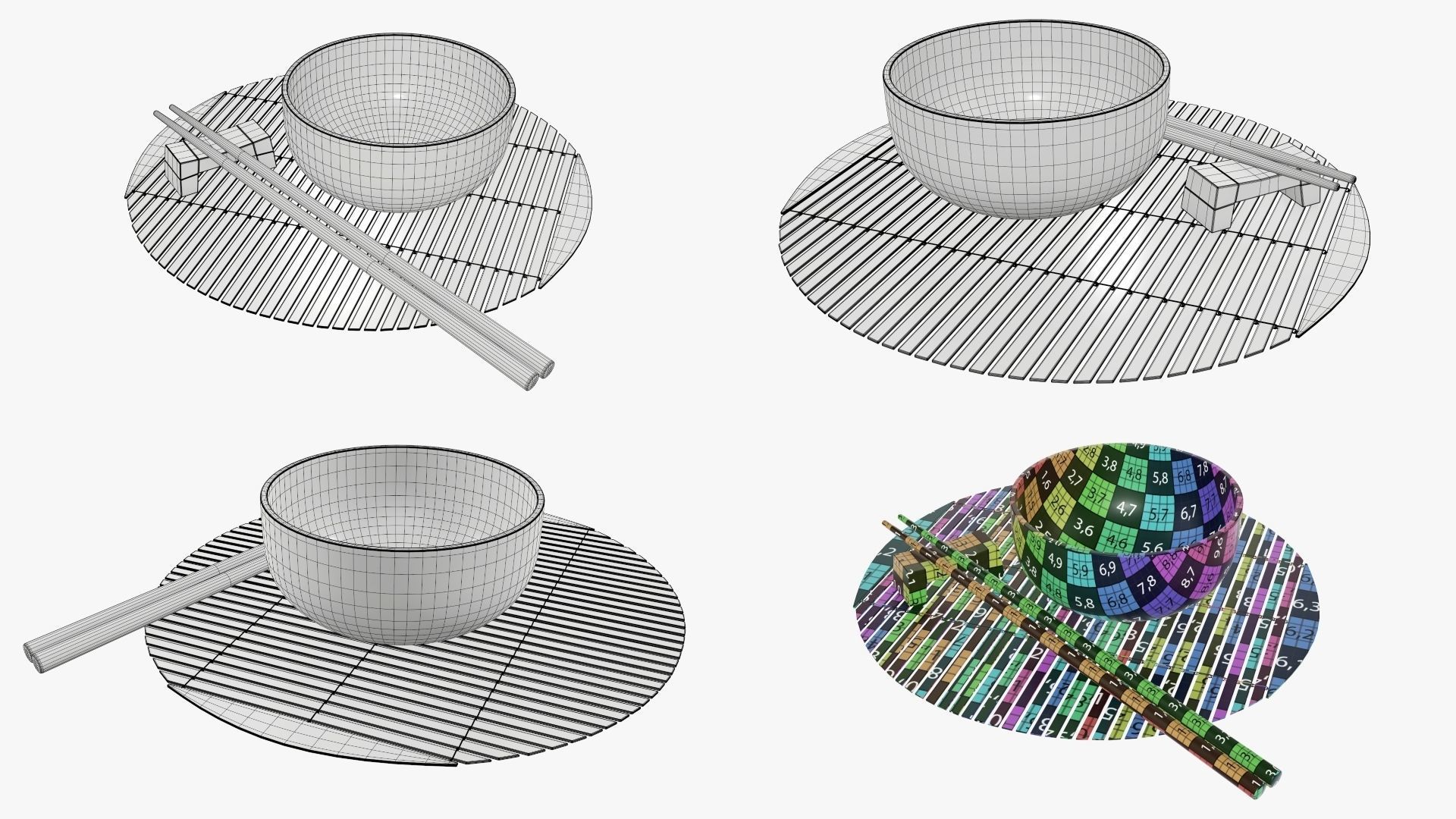 Chinese style objects 3D Model Collection_9