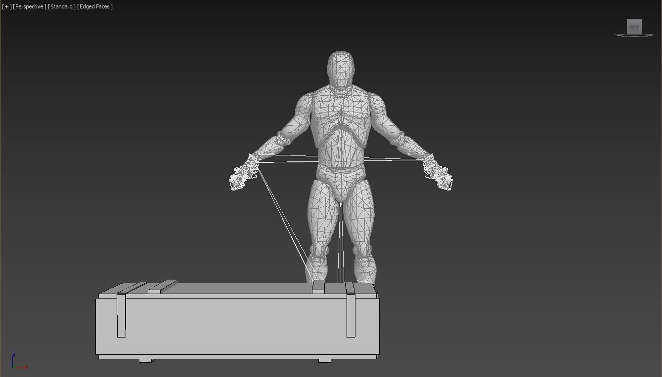 Old military crate  Low-poly 3D model_10