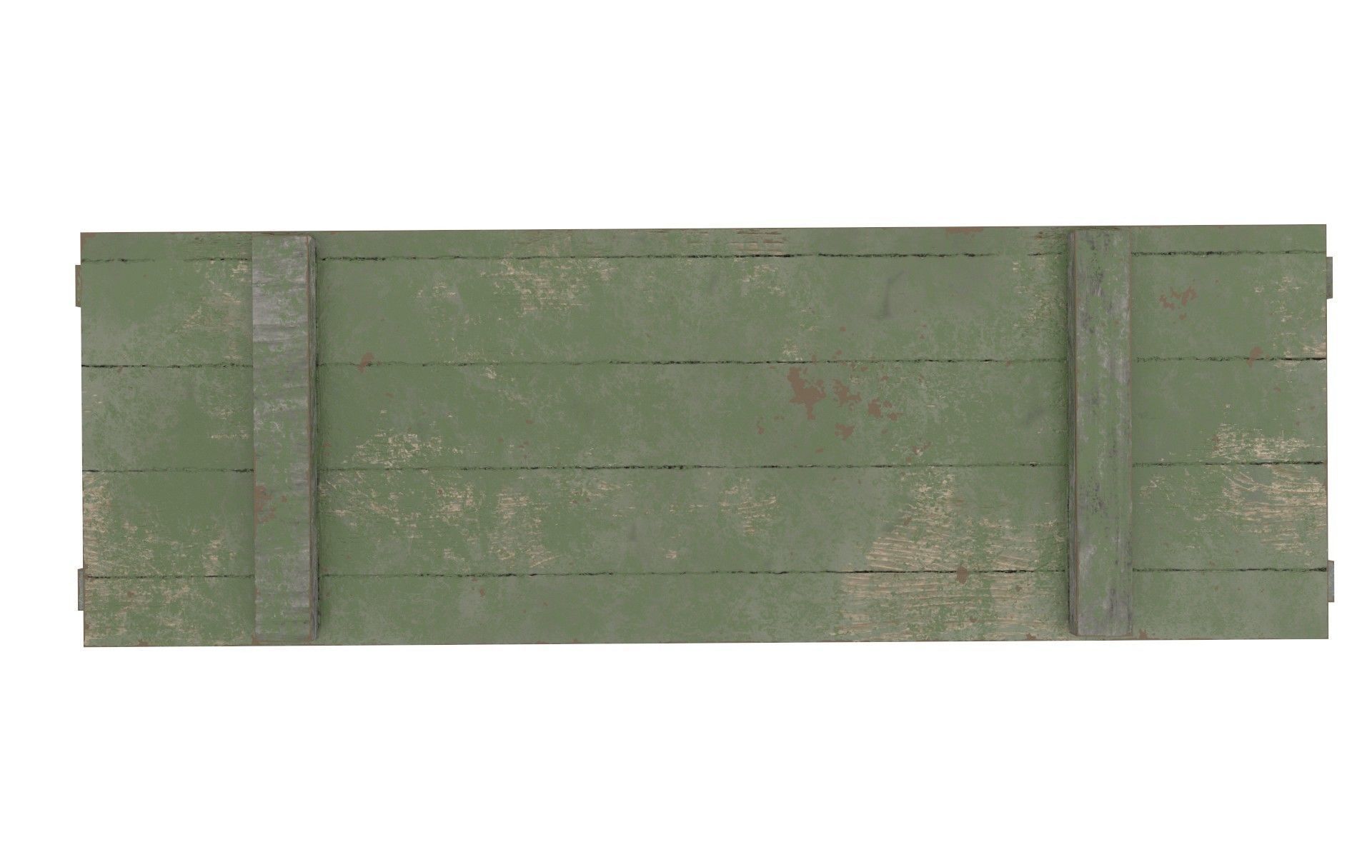 Old military crate  Low-poly 3D model_8