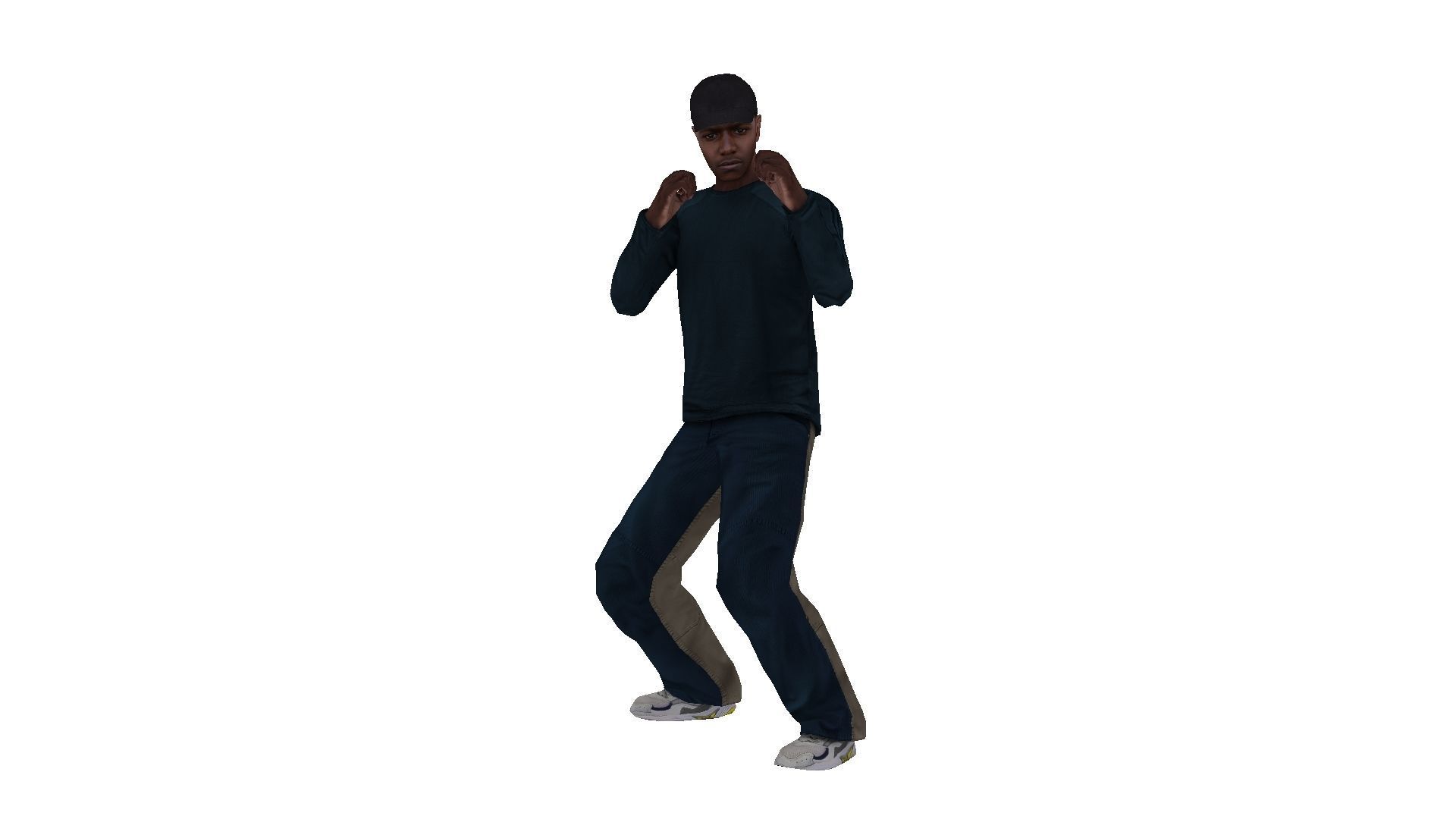 MAN 5 Low-poly 3D model_2