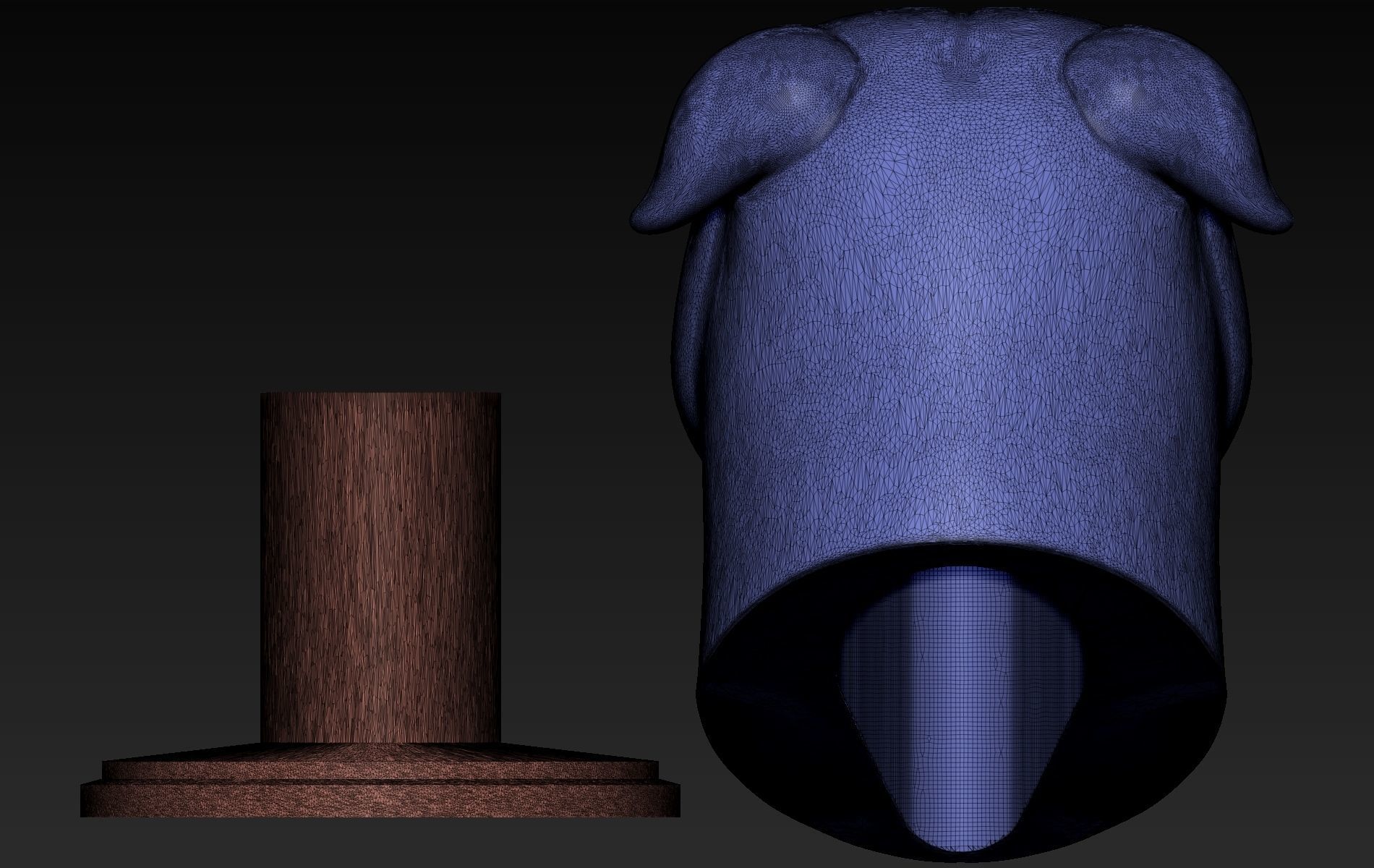 Pitbull Cute 3D print model_10