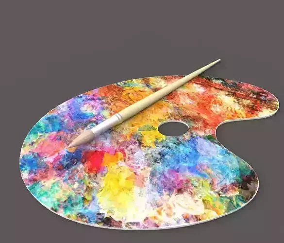 Palette and Paintbrush