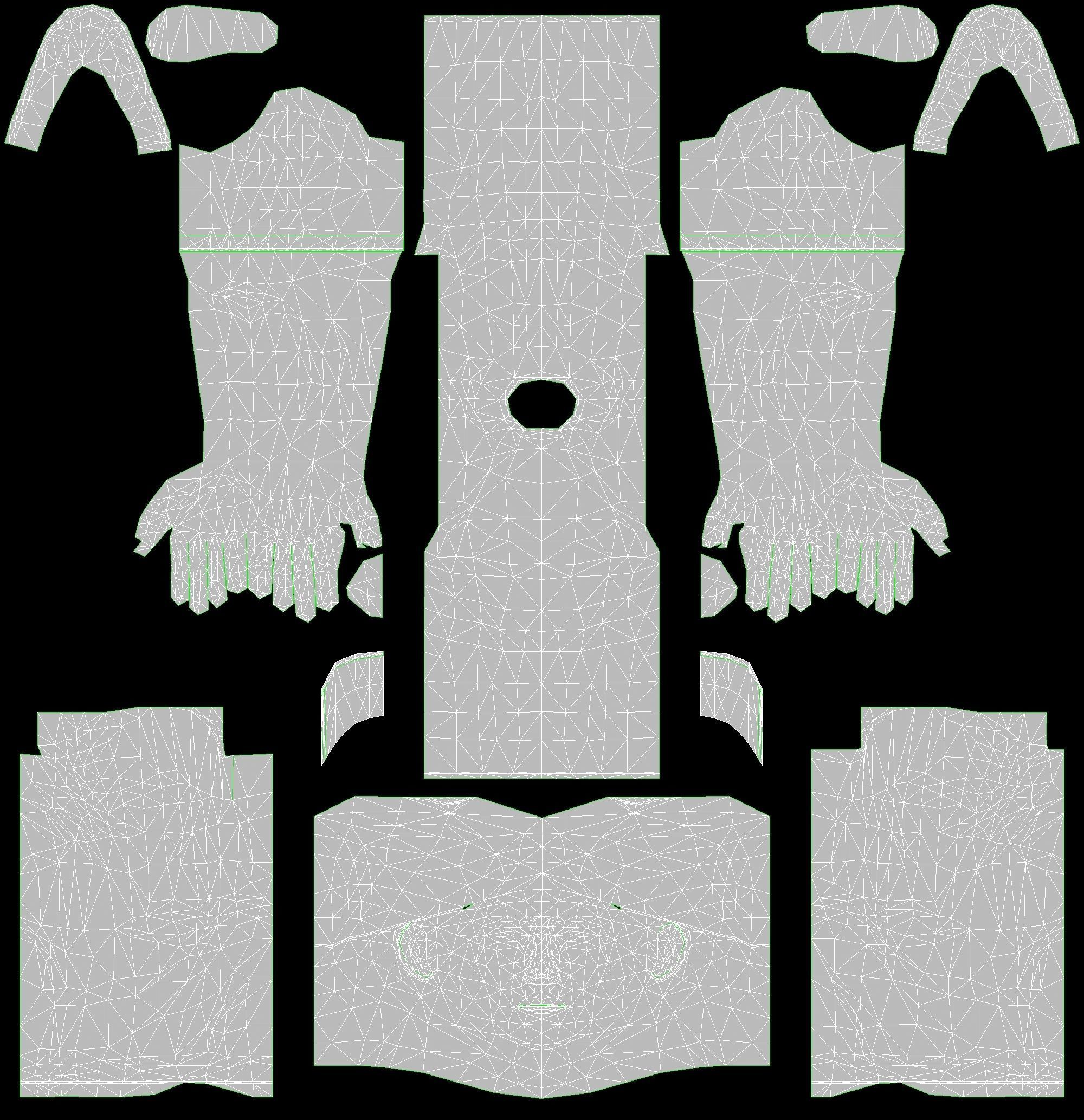 MAN 7 in jeans and hat Low-poly 3D model_9