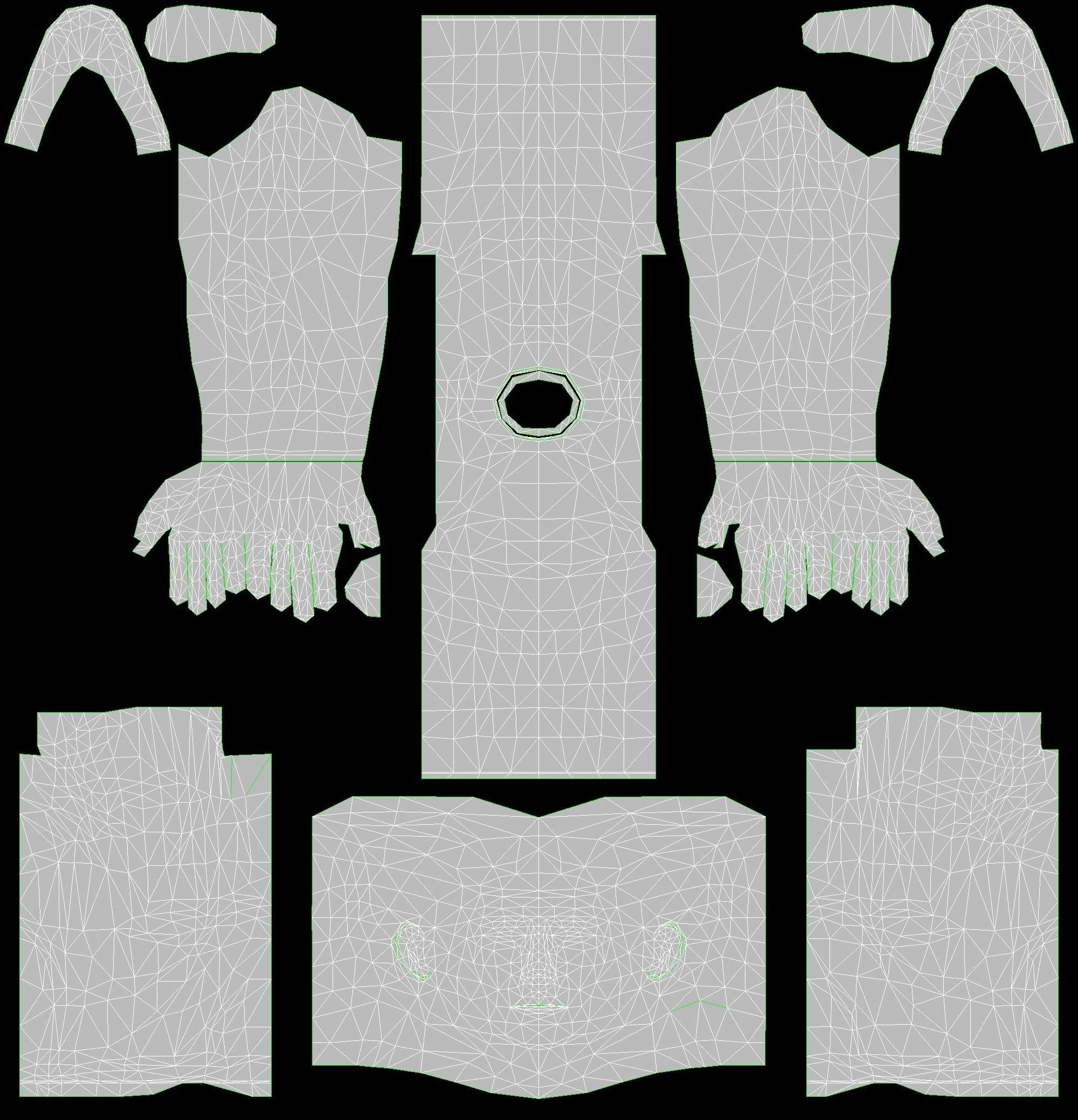 MAN 9 holding fist Low-poly 3D model_9