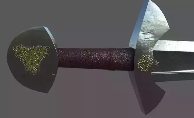 Viking Sword PBR Lowpoly Game Ready