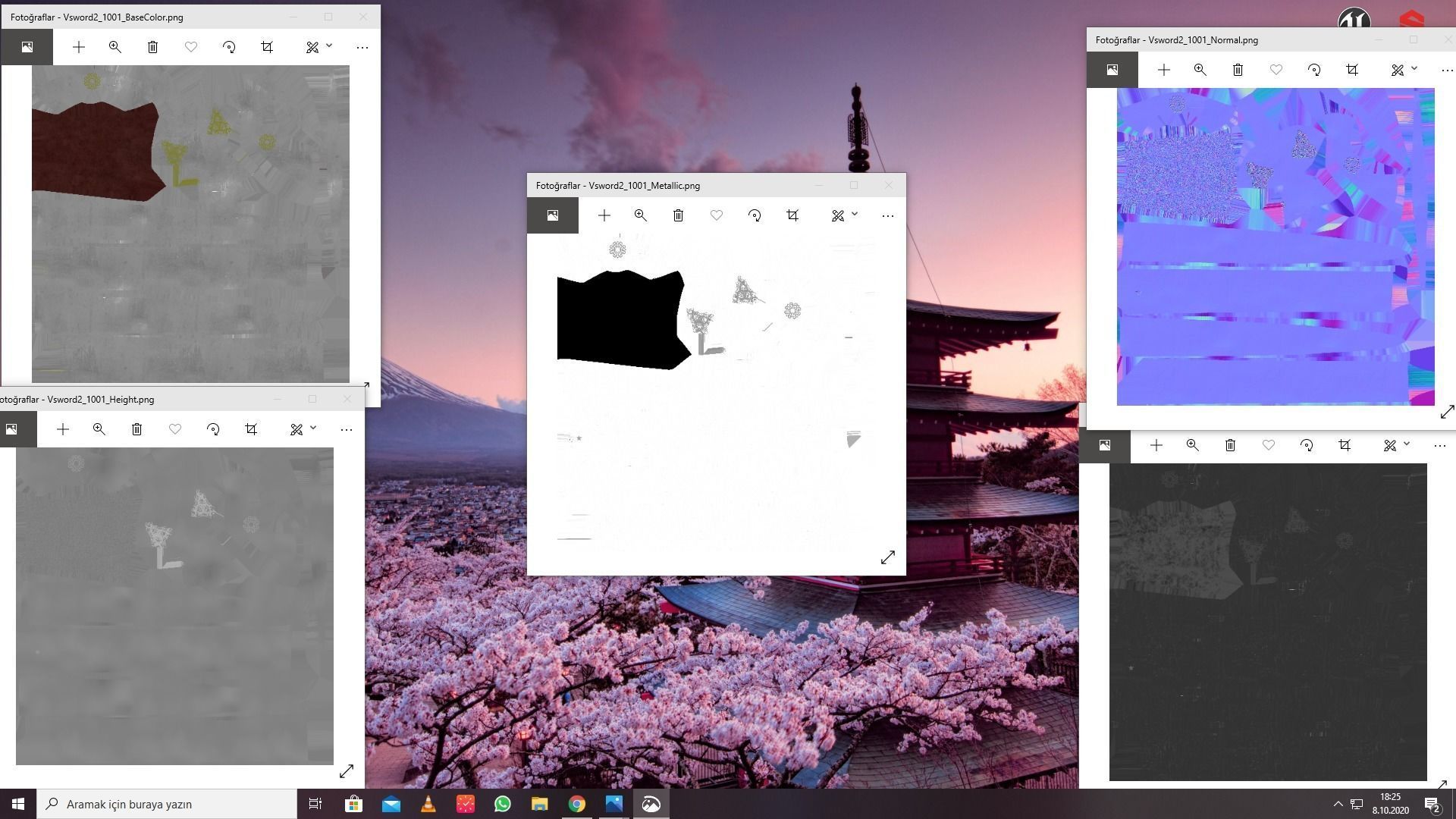 Viking Sword PBR Lowpoly Game Ready Low-poly 3D model_16