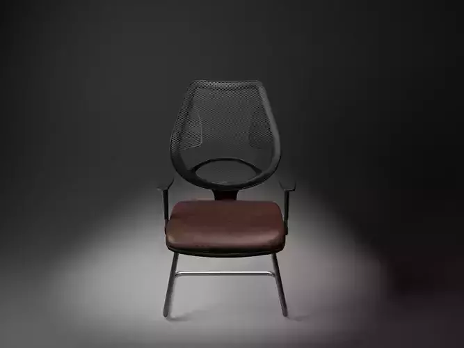 Office Chair modern small  Low-poly 3D model