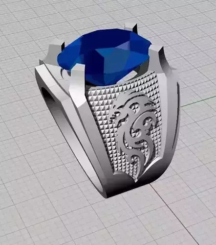 New Rings men 3D print model