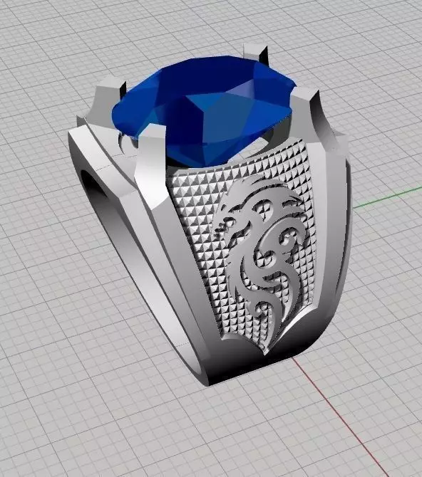 New Rings men 3D print model_0
