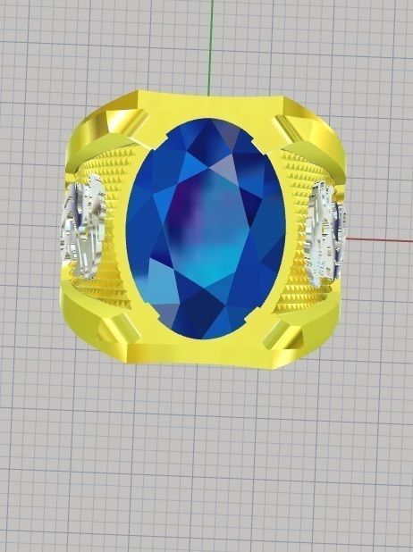 New Rings men 3D print model_1