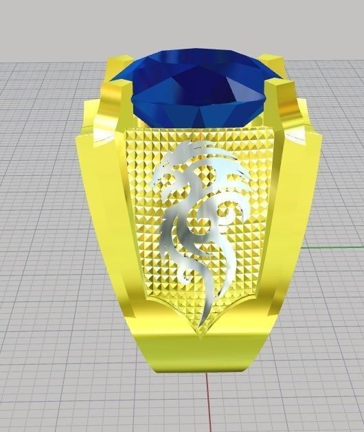 New Rings men 3D print model_2