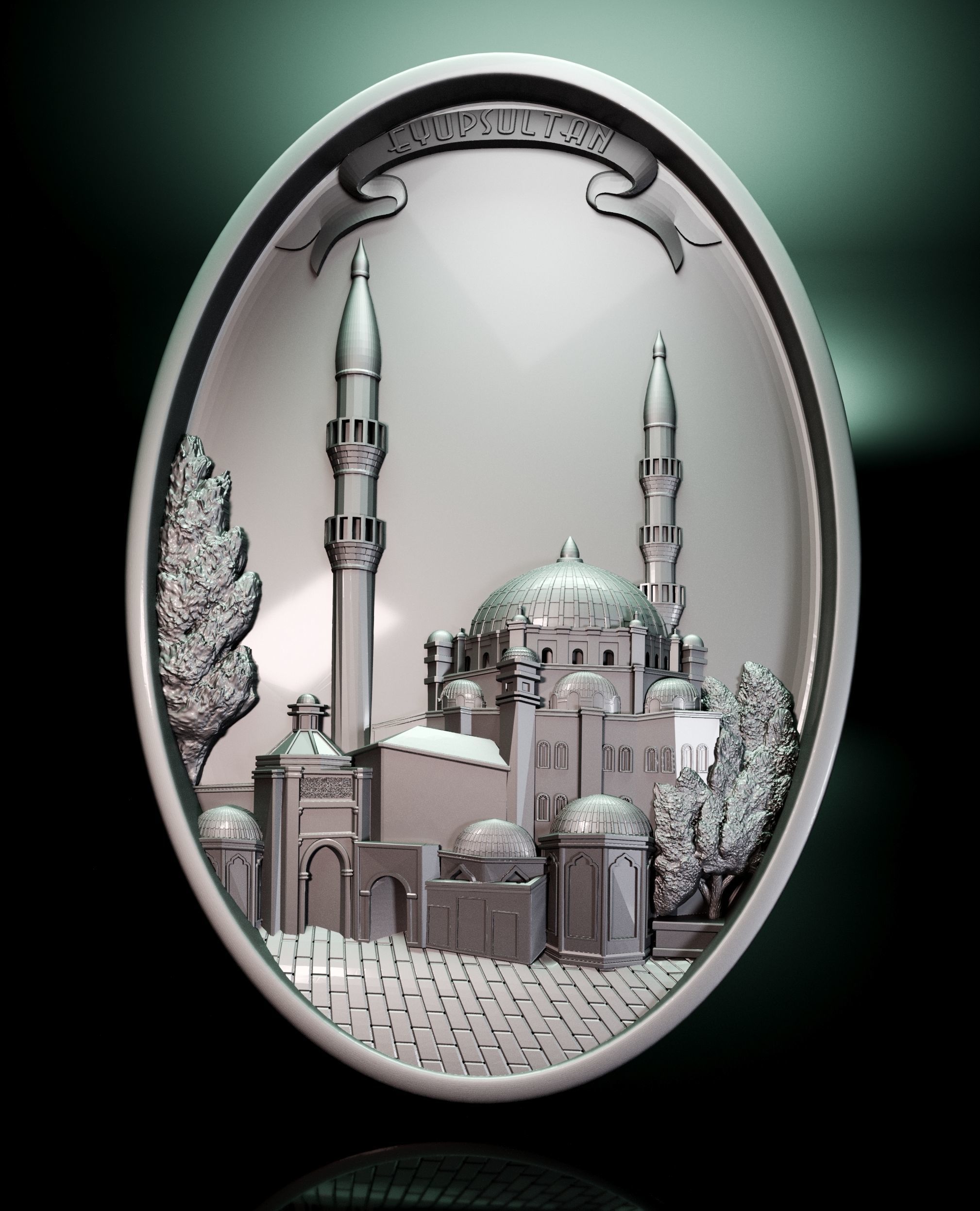 Sultanahmet Mosque 3D print model_0